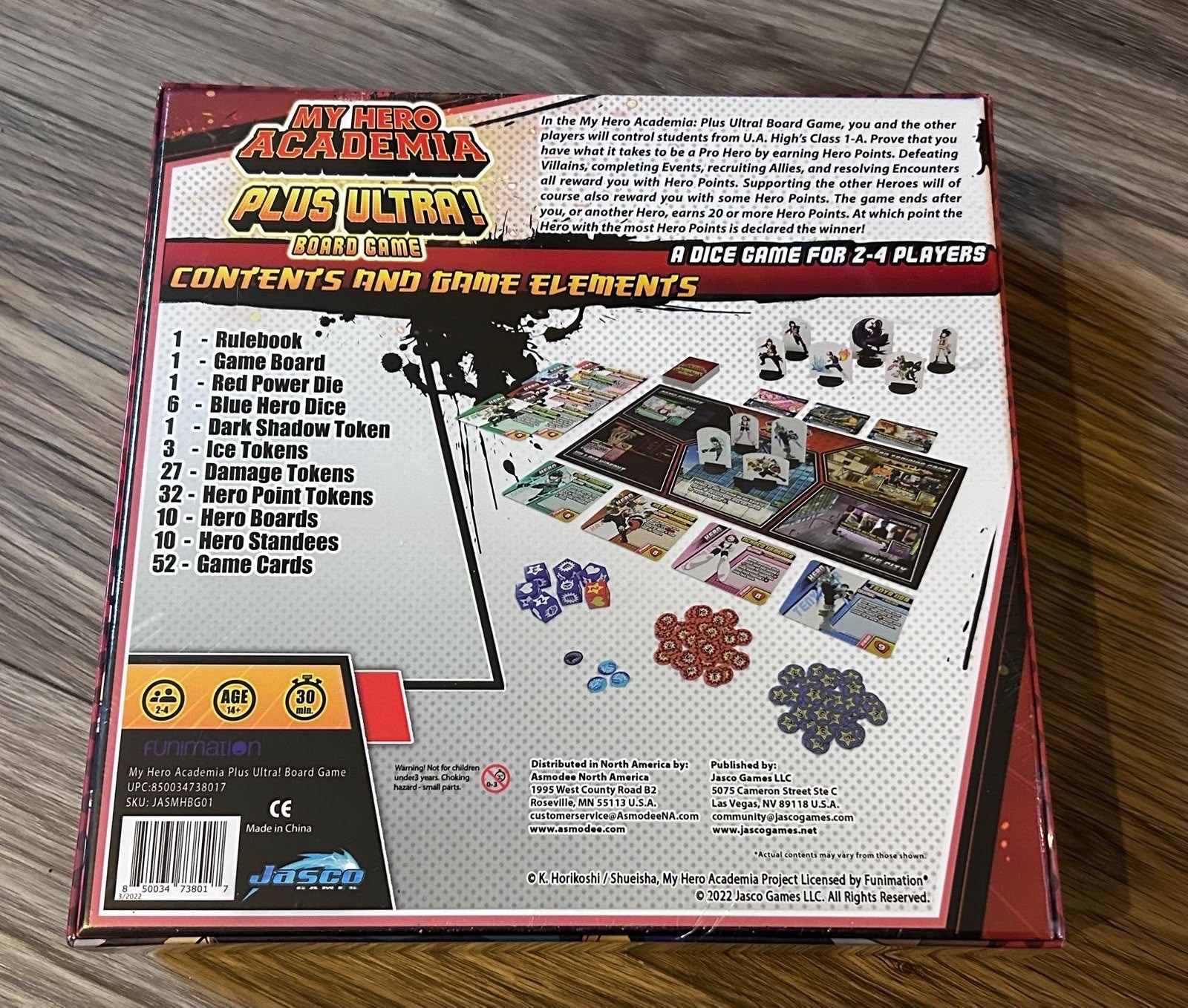 My Hero Academia Plus Ultra! Dice Anime Board Game 2-4 Players 12+