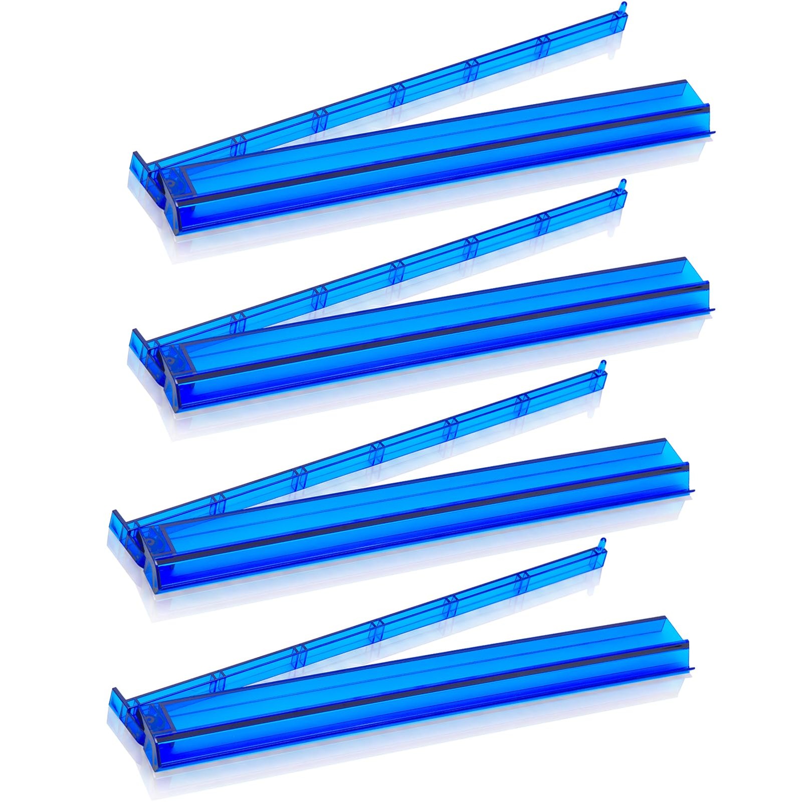 GUSTARIA Mahjong All-in-One Tile Rack & Pusher, Deep Blue Acrylic Mahjong Rac…