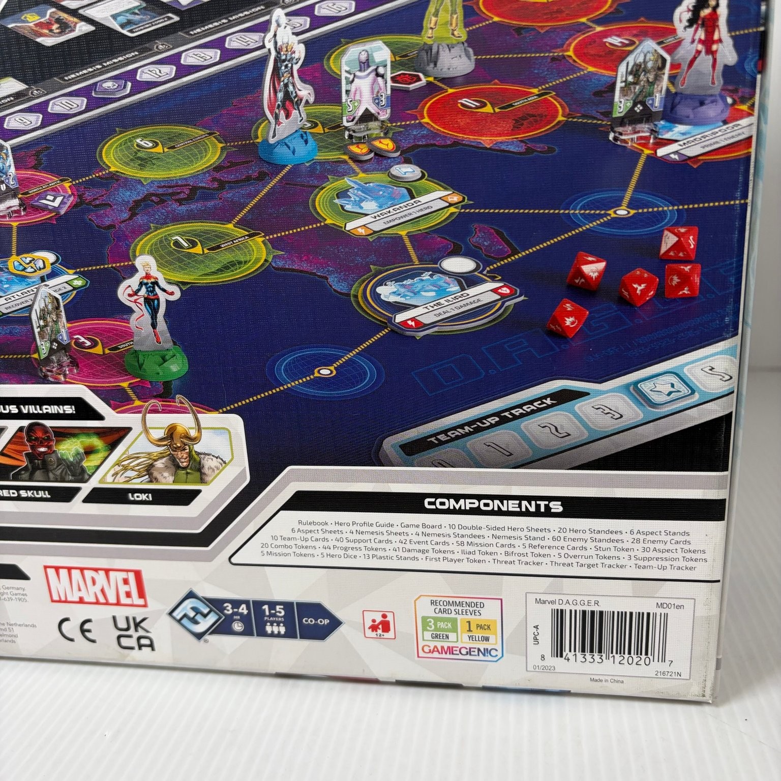 Marvel D.A.G.G.E.R. Fantasy Flight Board Game 1-5 Players Avengers Complete