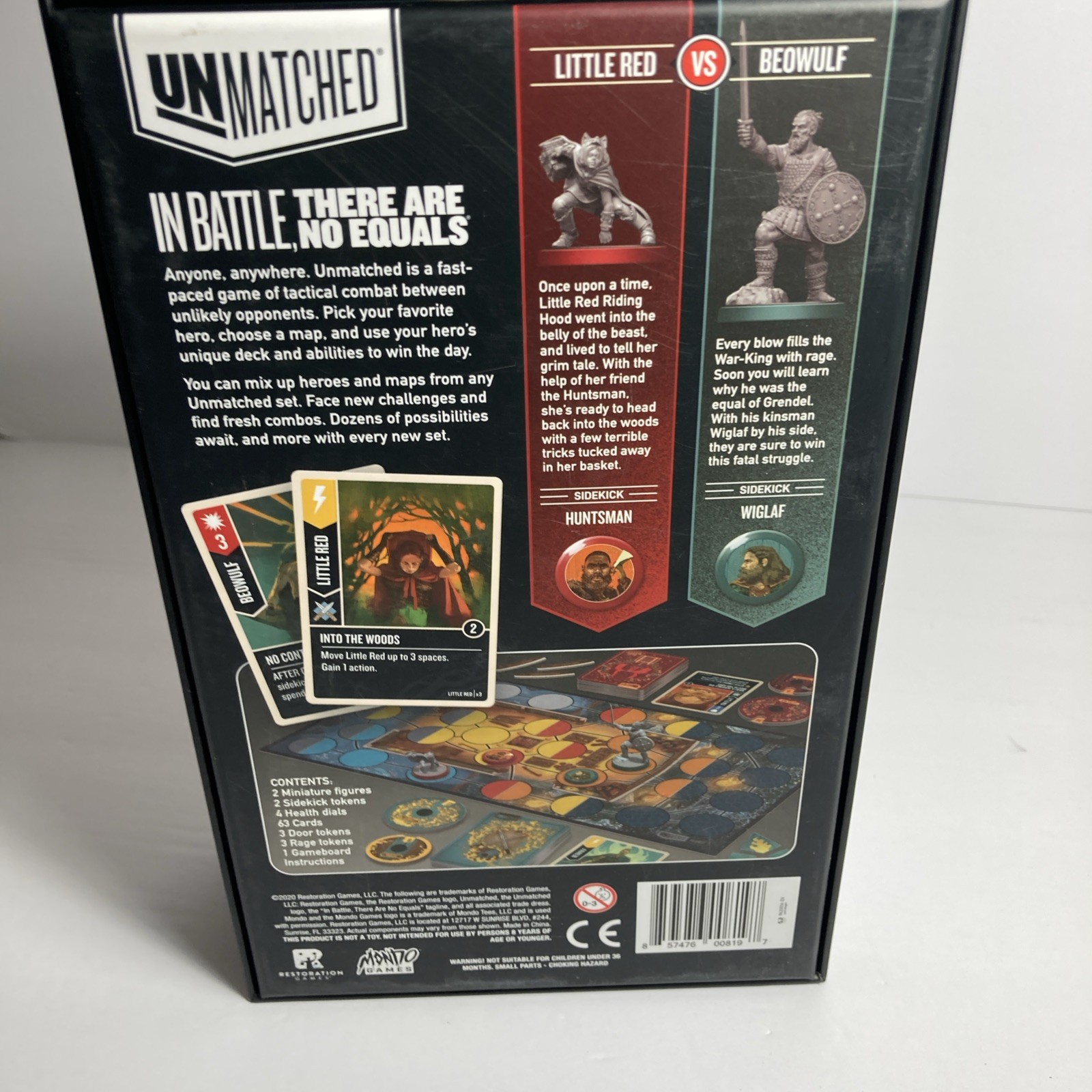 UNMATCHED Little Red Riding Hood vs Beowulf Strategy Duel Board Game Complete