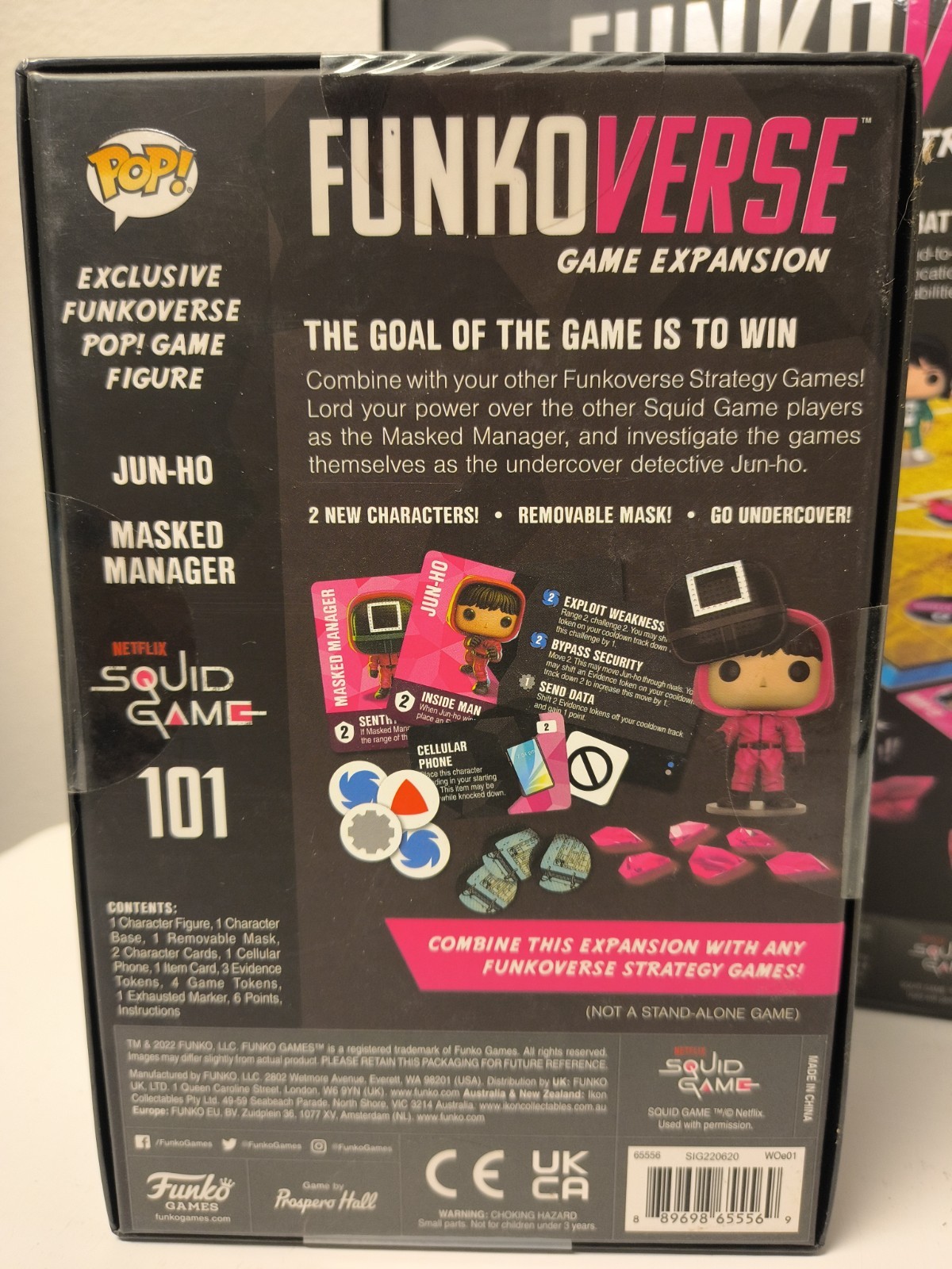 Squid Game Funko Pop FUNKOVERSE game 100 4 Pack with 101 Expansion Pack SEALED