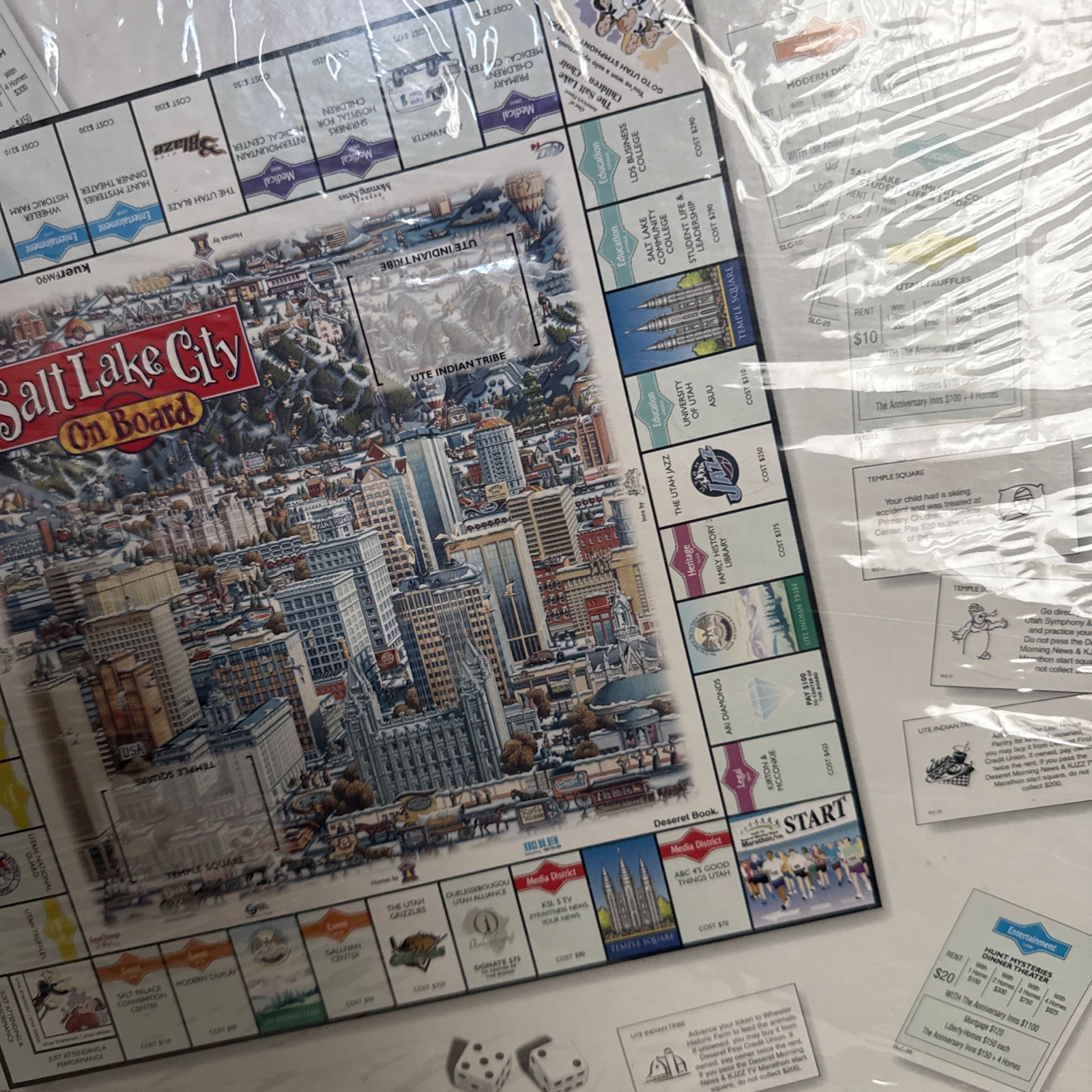 SEALED Salt Lake City On Board Family Night Game Salt Lake Utah Theme Mormon LDS