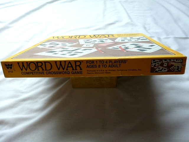 Vintage Word War Competitive Crossword Game 1983 Western Pub Complete