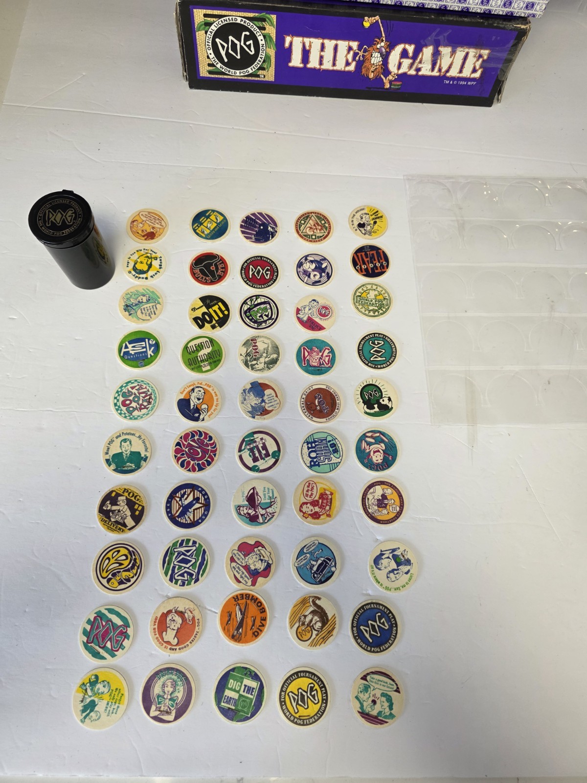 Vintage 1994 POG The Game World POG Federation Milton Bradley COMPLETE UNUSED!