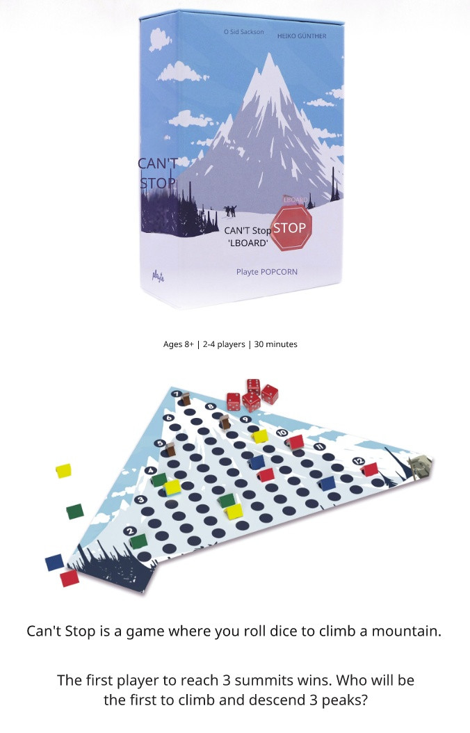 New Can’t stop (3rd Edition) Board game 2-4 players by Popcorn Games