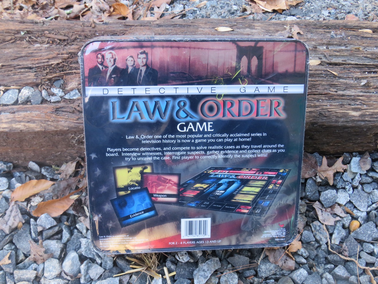 Law And Order Detective Board Game Factory Sealed New metal tin box