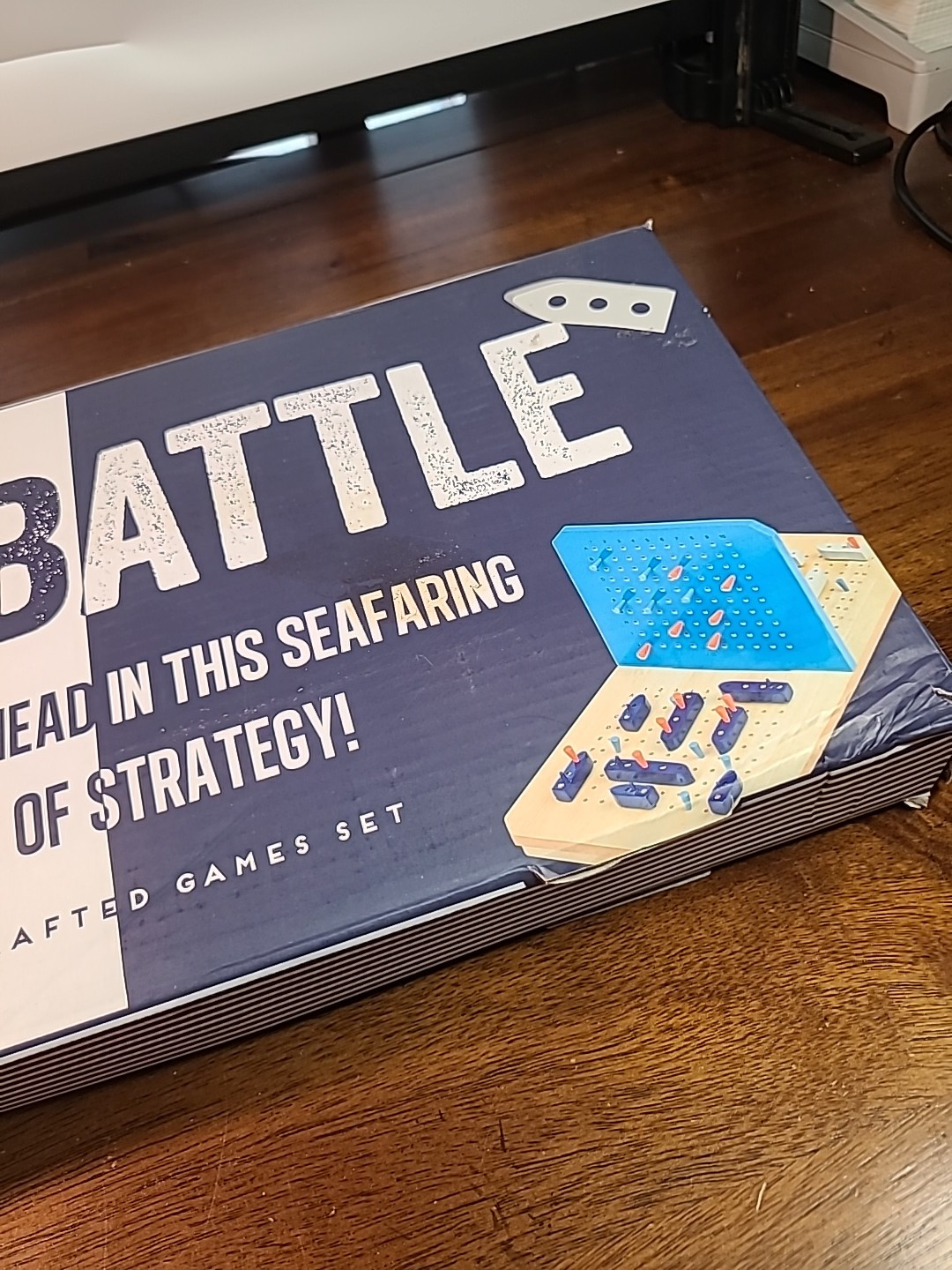 VTG Sea Battle Handcrafted Games Set British Games Company, HTF