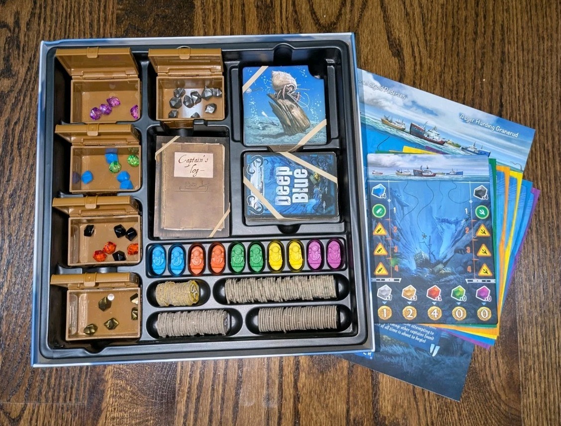 Deep Blue BoardGame Days of Wonder 2019 Family Ocean Sea Diving Game Treasure