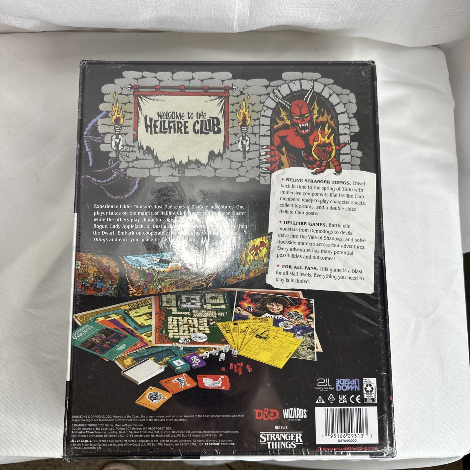 Dungeons & Dragons: Stranger Things: Welcome to the Hellfire Club New Sealed (B)