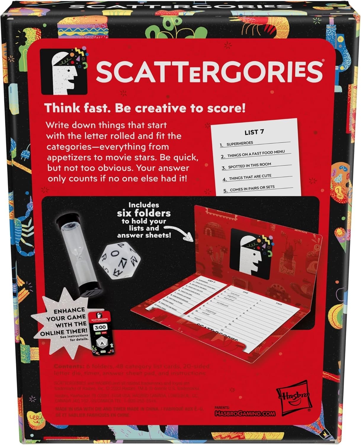 Gaming Scattergories Classic Game, Party Game for Adults and Teens Ages 13 an…