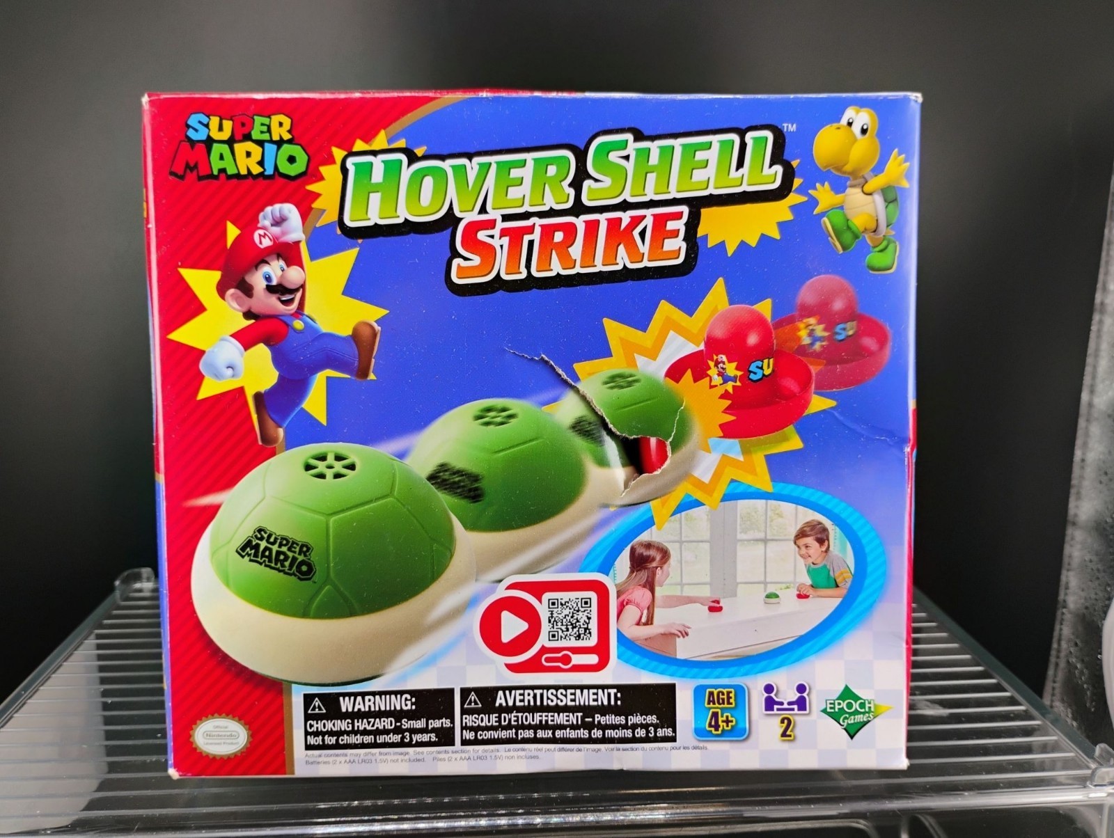 Super Mario Hover Shell Strike Air Hockey Game Set