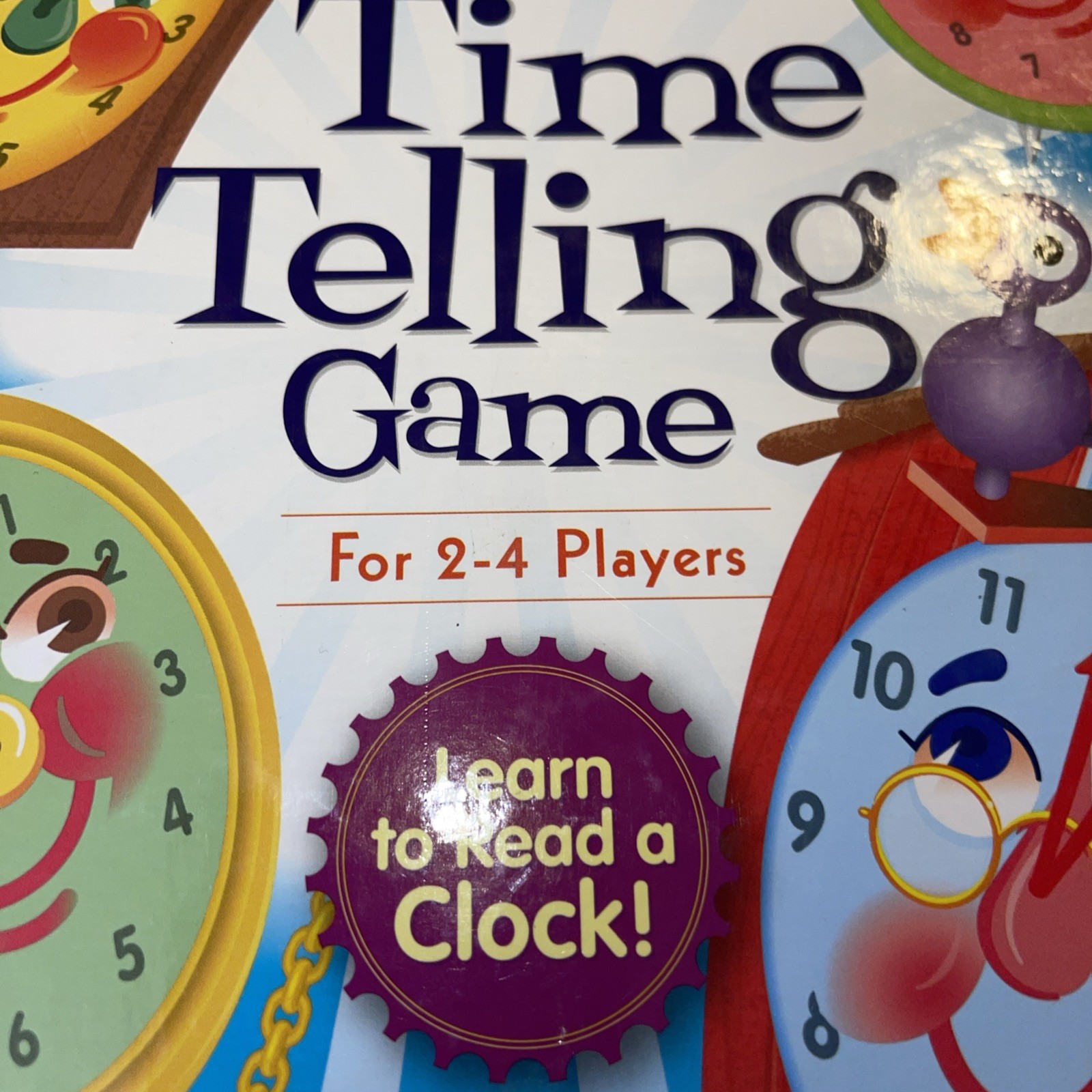 eeBoo Time Telling Game – Colorful Educational Board Game