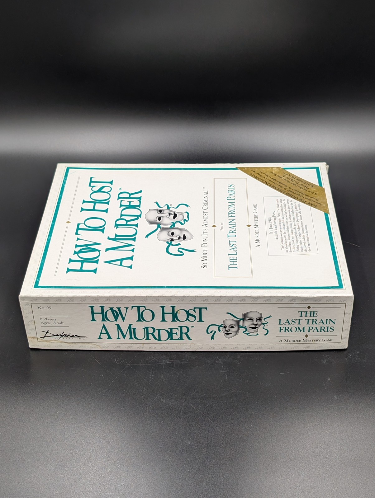 HOW TO HOST A MURDER Vintage 1985 THE LAST TRAIN FROM PARIS Game for 8 Adults