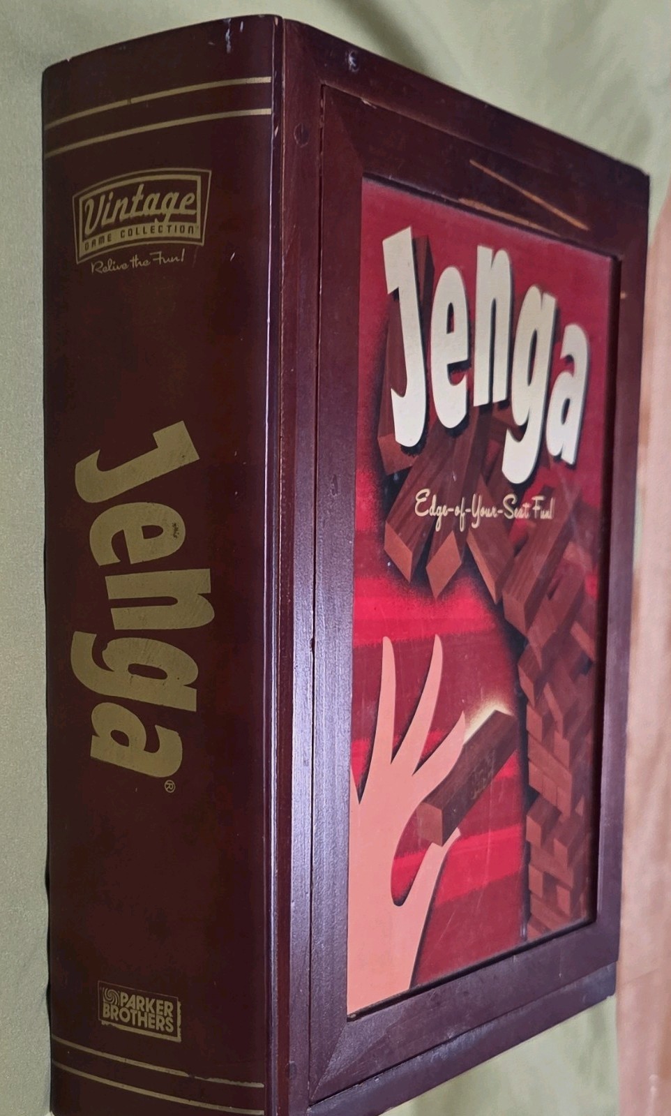 Jenga vintage Wooden Game bookshelf edition 2007