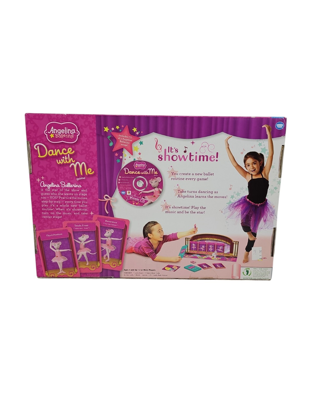 Angelina Ballerina Dance with Me Ballet Game W/ Bonus Cd Age 3+ Practice Routine