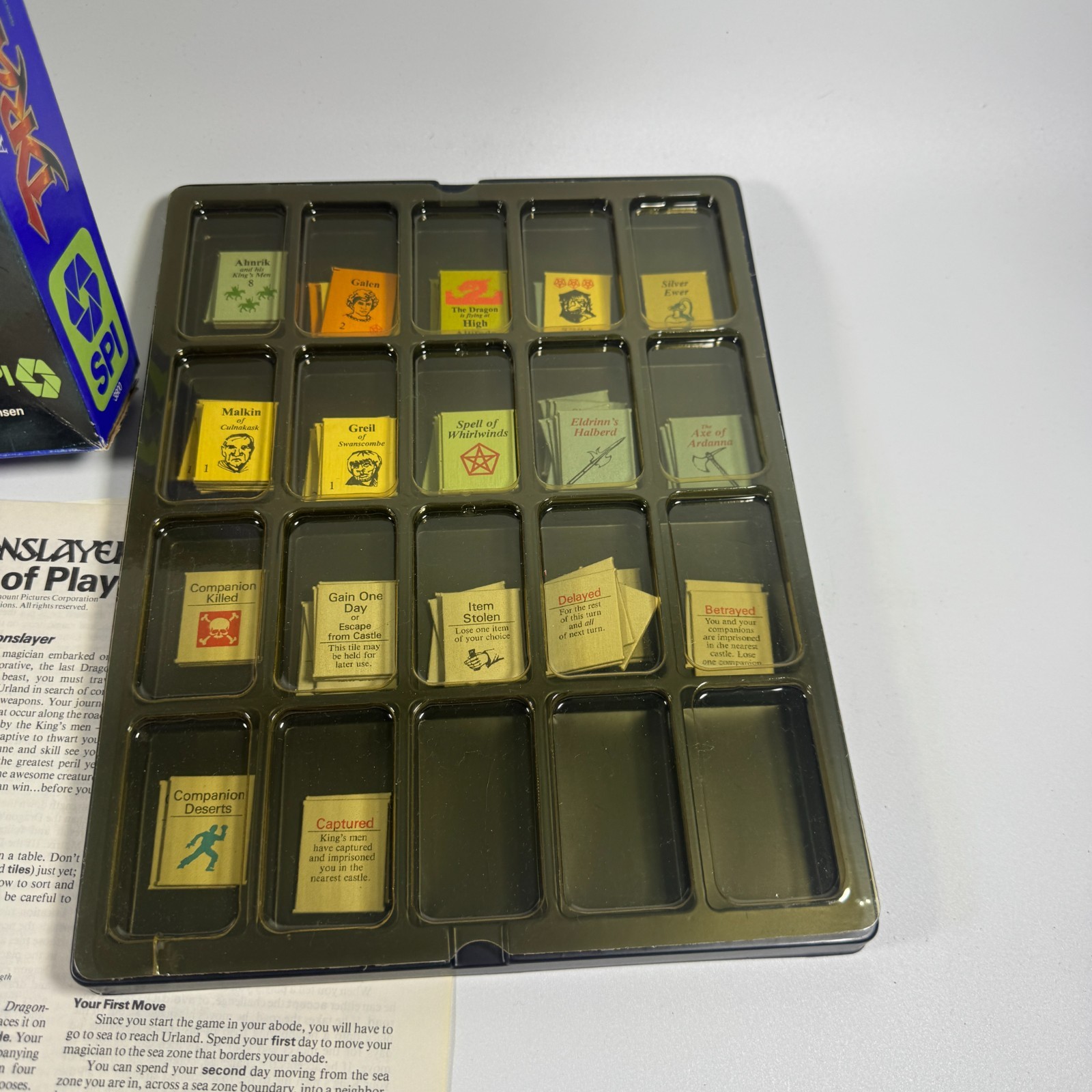 Vintage 1981 SPI Dragonslayer Movie Dragon Fantasy Board Game
