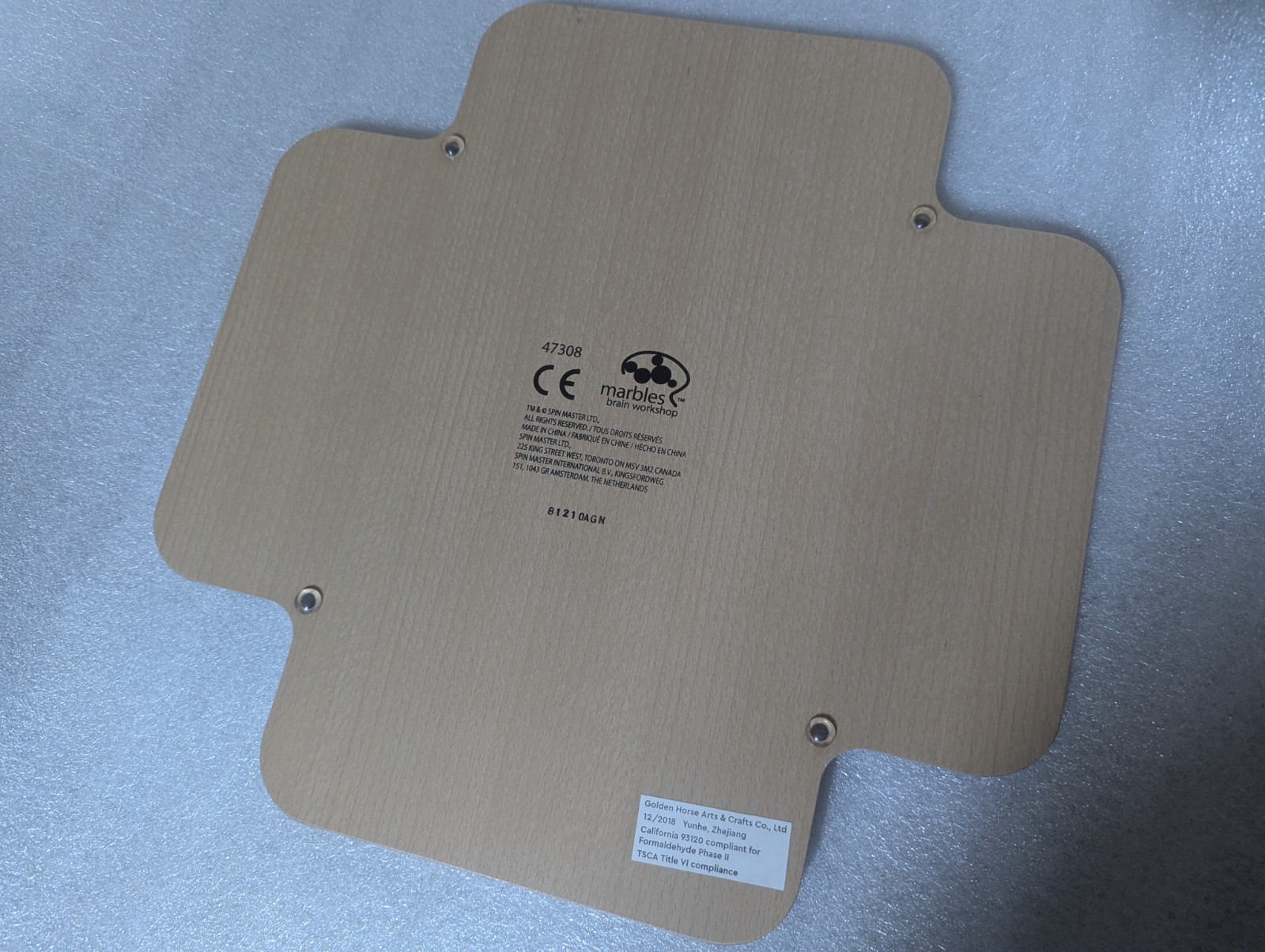 Otrio Deluxe WOOD GAME BOARD ONLY Replacement Part Genuine Orig Perfect Mint A++