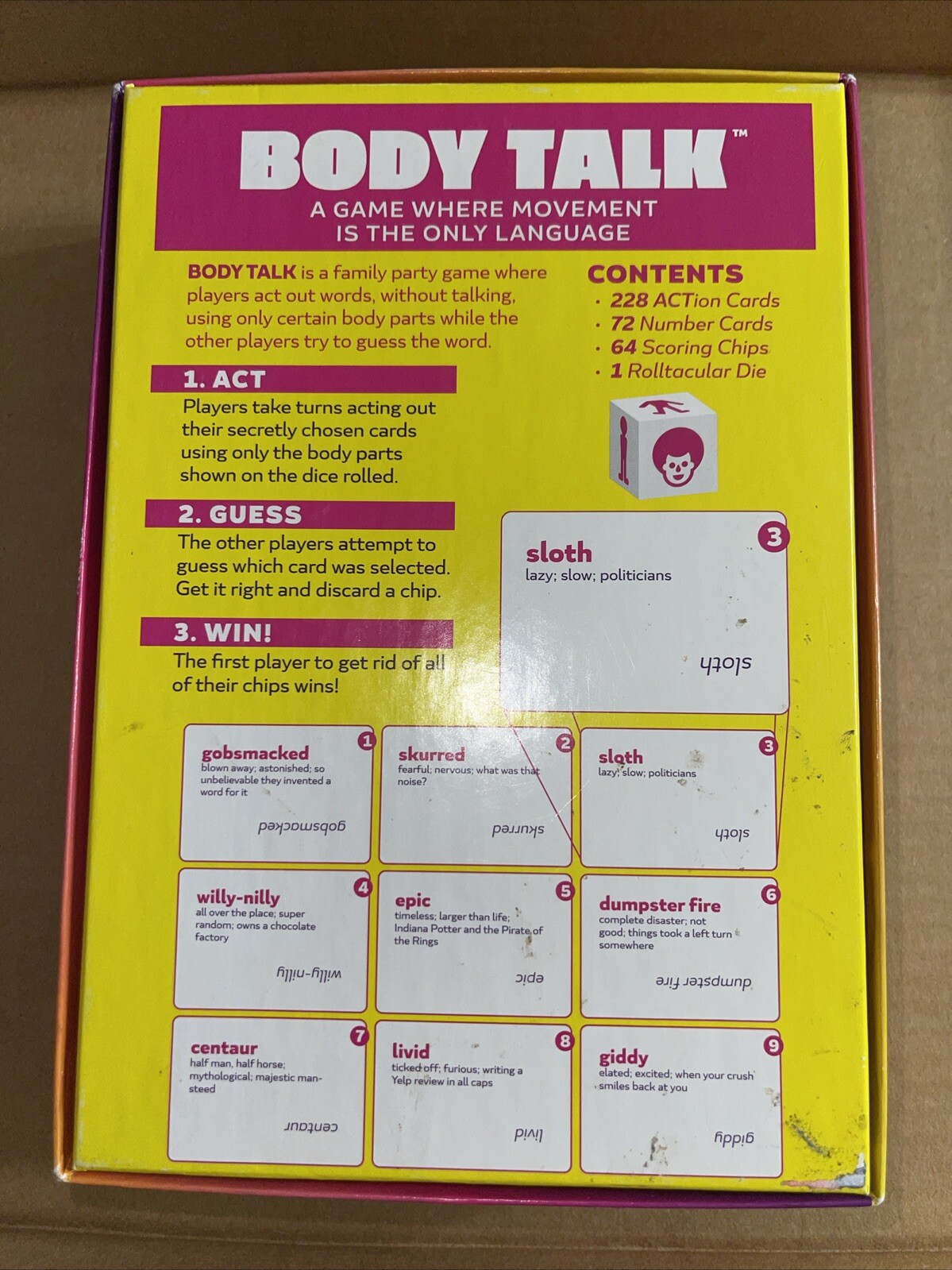Buffalo Games Body Talk Family Party Game NEW OPENED BOX
