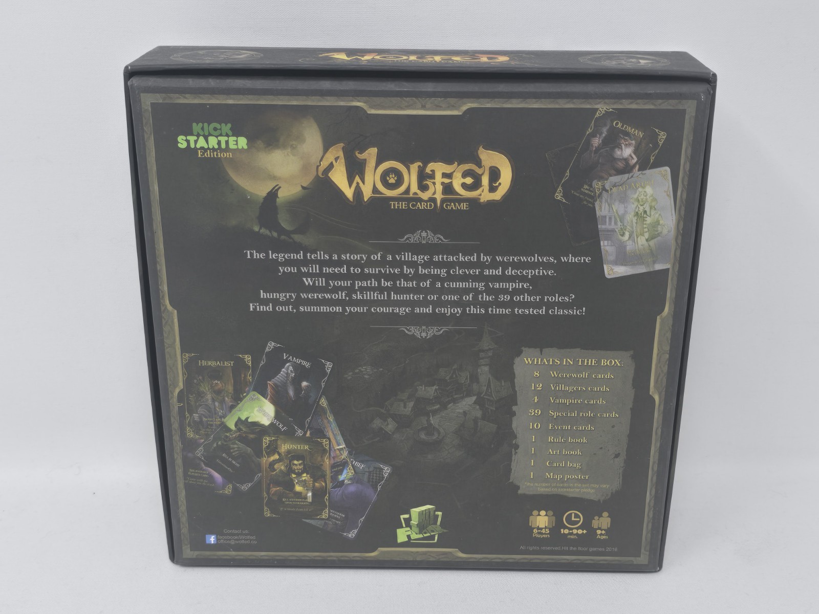 Wolfed The Card Game by Hit the Floor Games, 2016, Kickstarter Edition, Complete