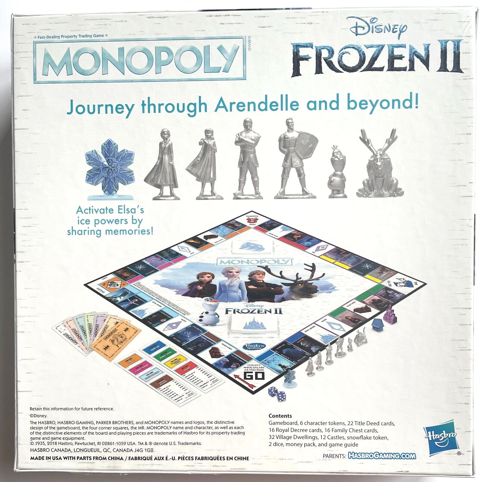 WALT DISNEY’S FROZEN 2 MONOPOLY BOARD GAME ~ BRAND NEW AND SEALED!