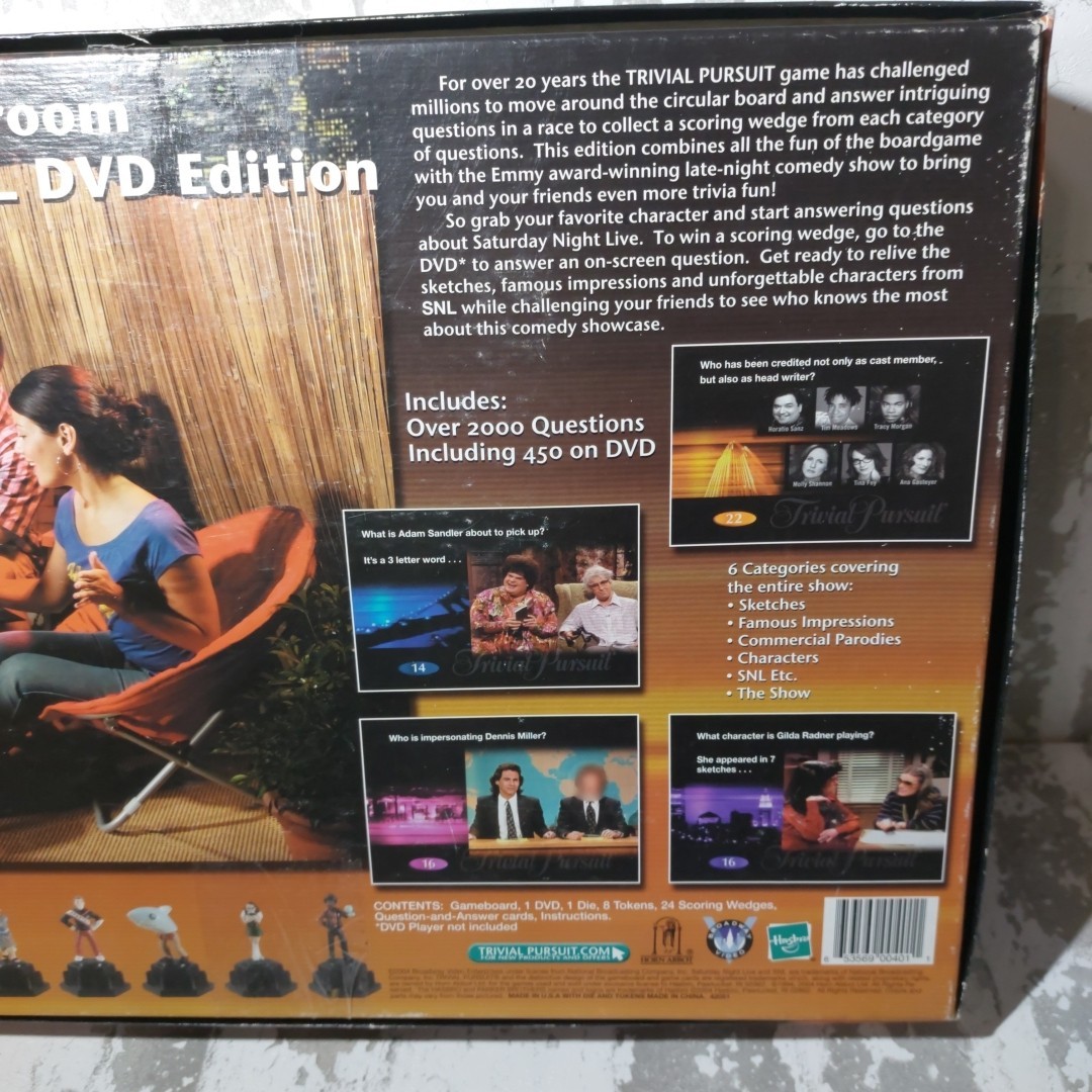 SNL Trivial Pursuit Saturday Night Live Edition DVD Board Game Complete