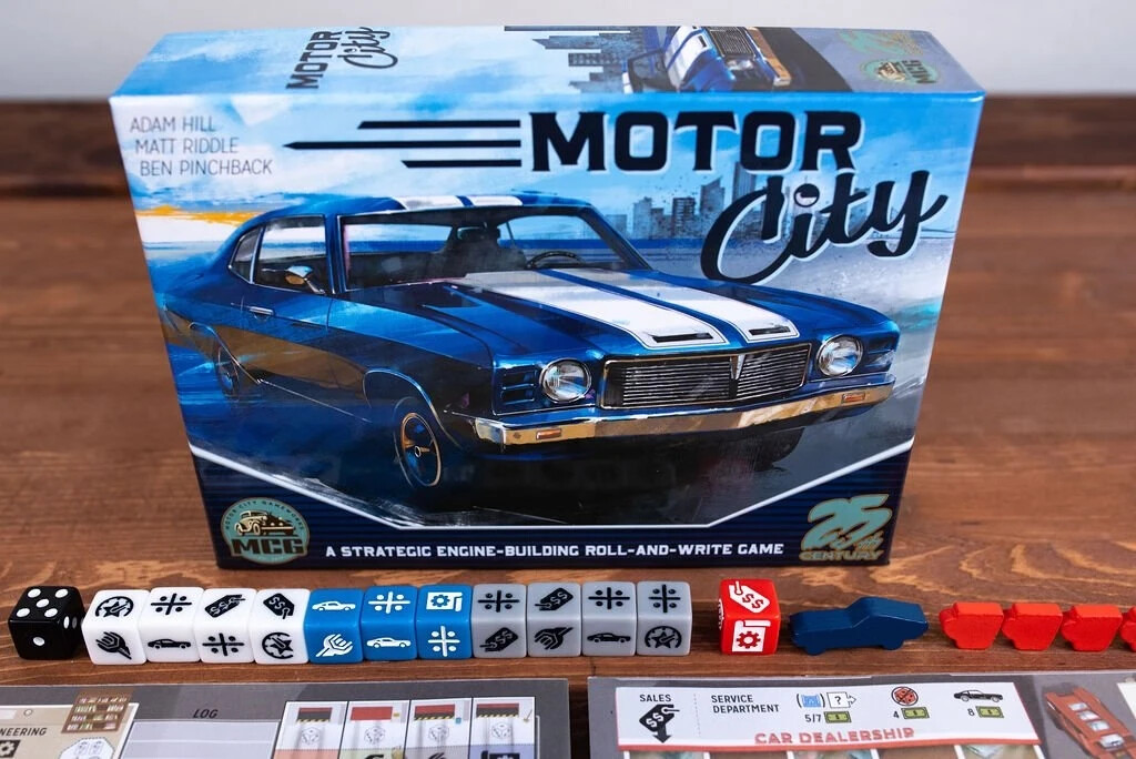 🎲🚗 NIS – Motor City – ROLL N WRITE Automotive Empire Game 🚗🎲