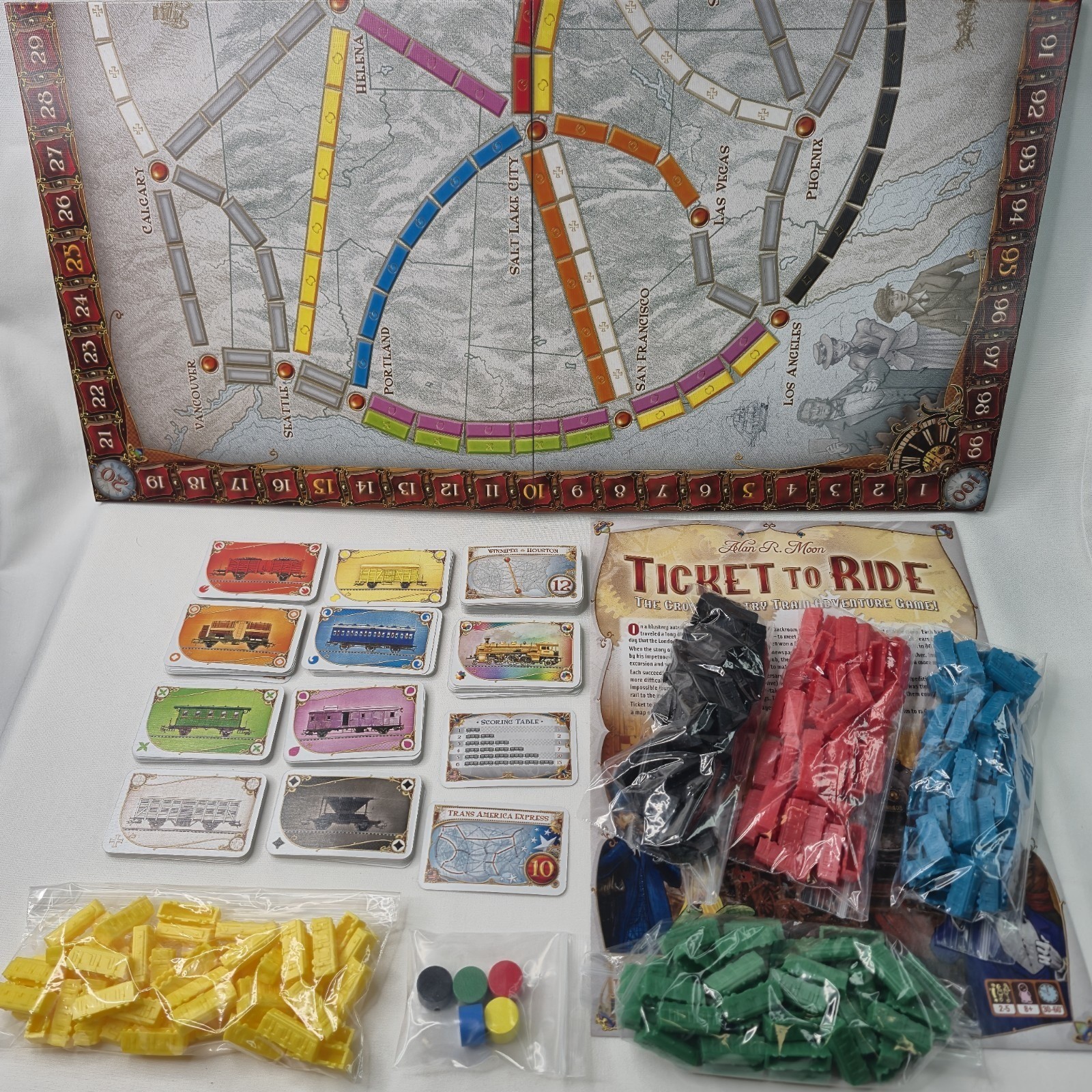 Days of Wonder Ticket To Ride by Alan R. Moon Train Adventure Board Game