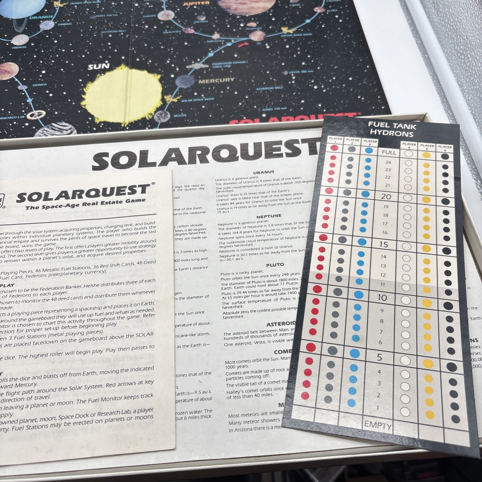 1986 Solarquest Game by Golden Complete in Great Condition Condition Rare Unique