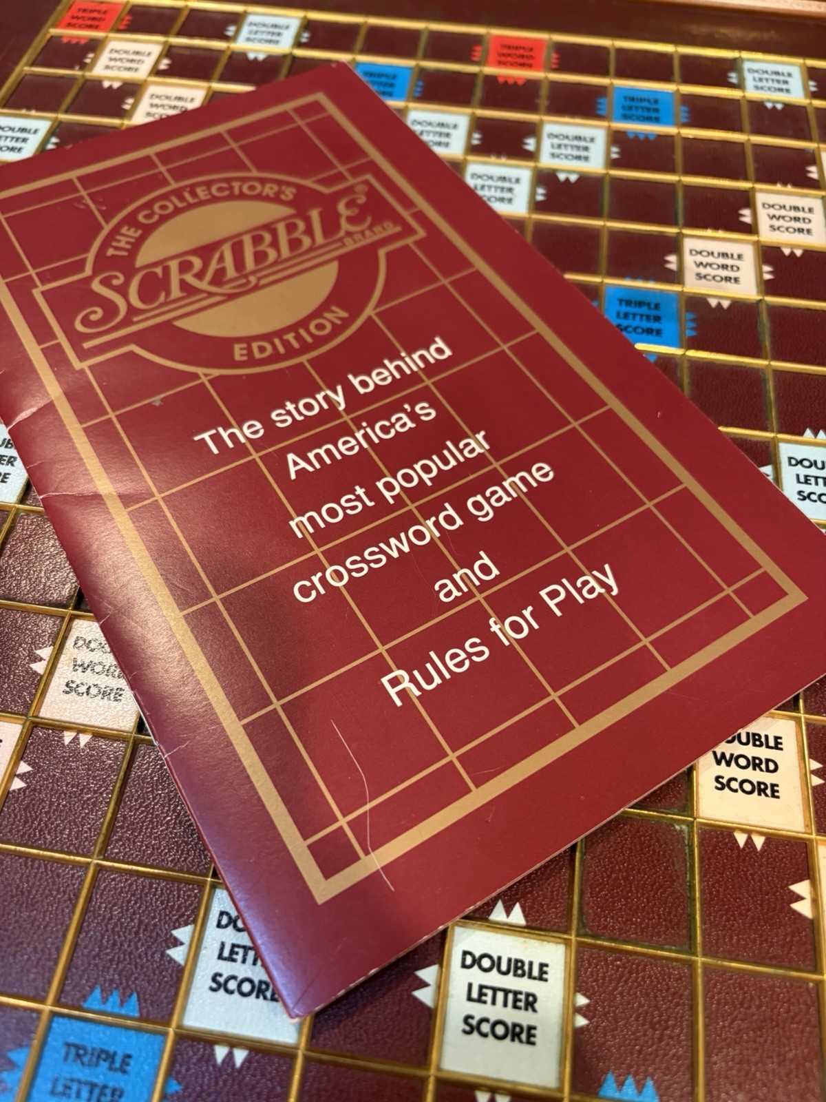 Scrabble Franklin Mint – Early 1990’s Collector’s Edition –