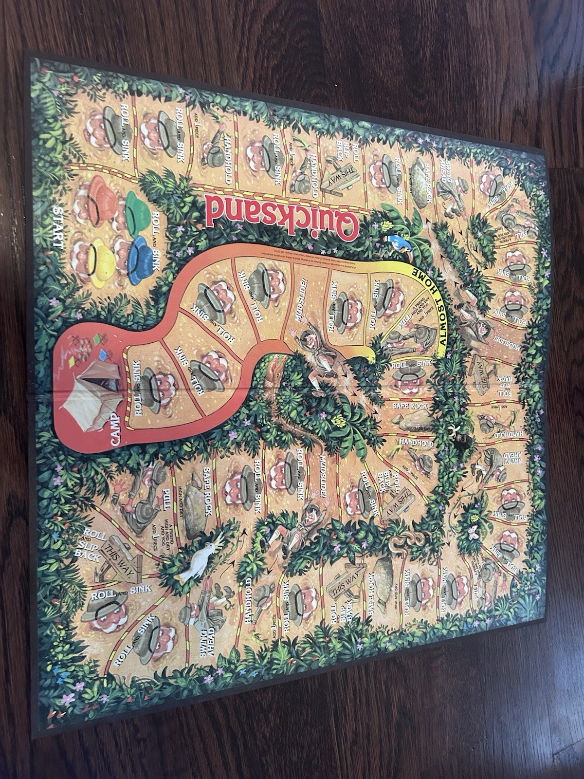 Quicksand The Slip Slide Sink Board Game Parker Brothers VINTAGE 1989 COMPLETE