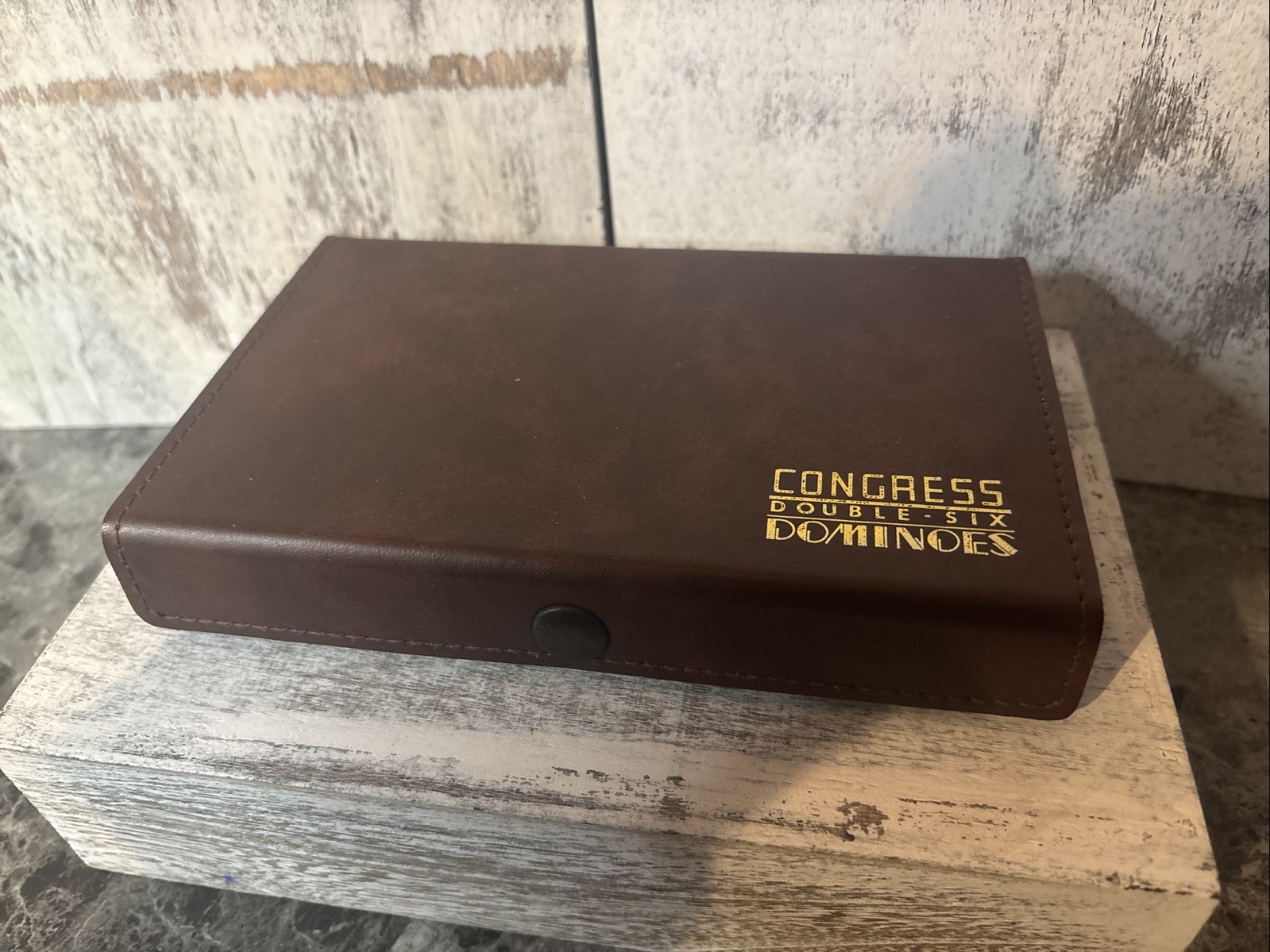 Congress Double Six Dominoes United States Playing Card W/Case