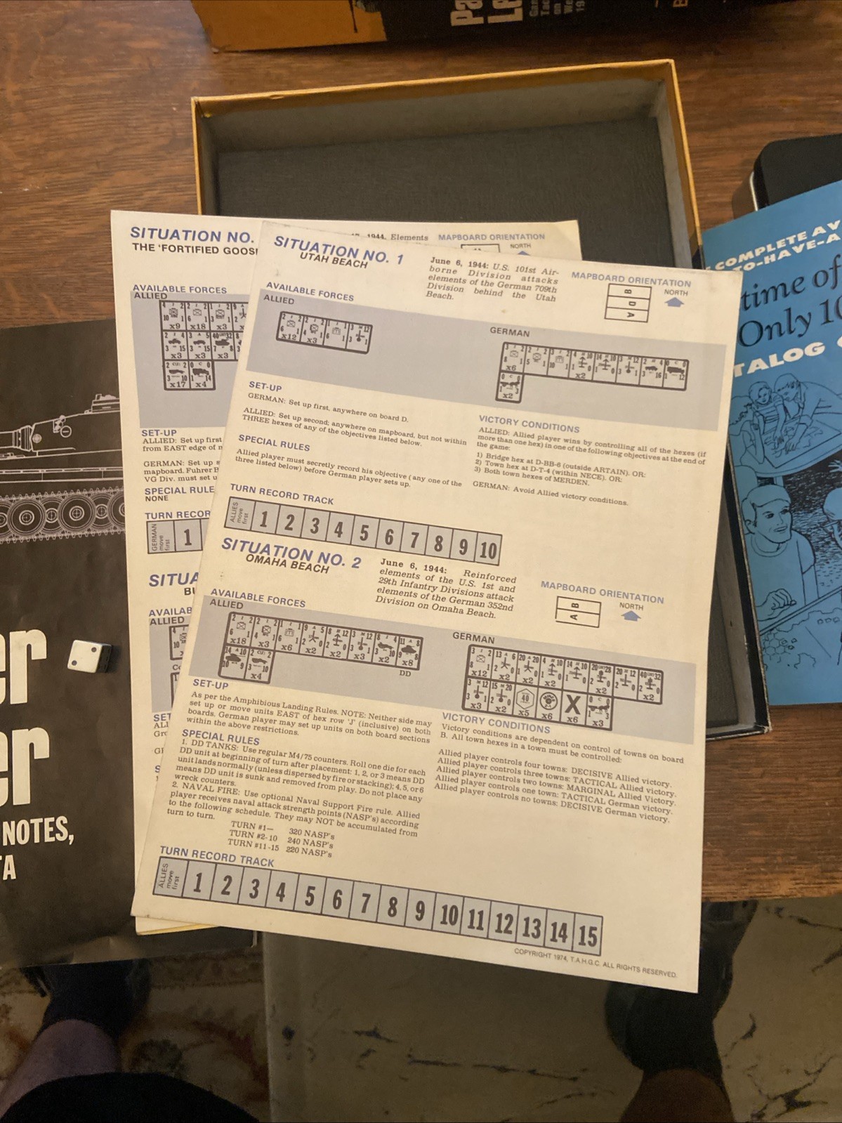1974 PANZER LEADER BOARD GAME by AVALON HILL – Unpunched