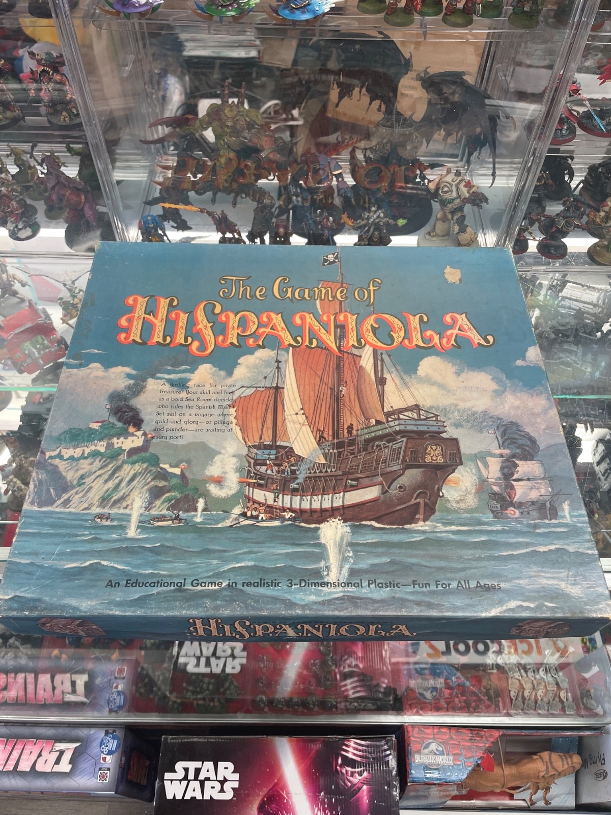 VTG W.H. Schaper The Game Of Hispaniola Sea Ocean Boat Ship Board Game 1957 Read