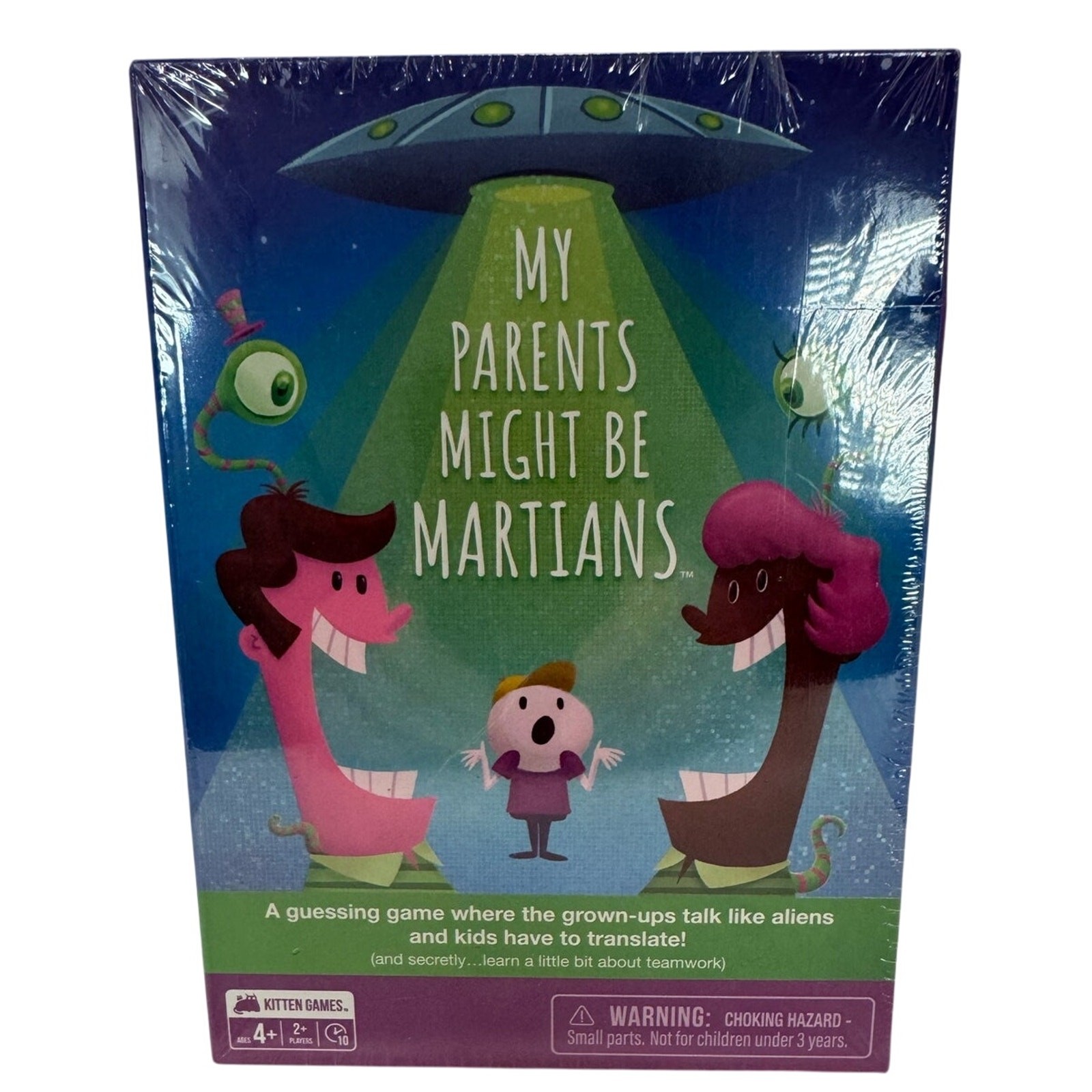 KITTEN GAMES “MY PARENTS MIGHT BE MARTIANS” $14 Game NIB Ages 4+