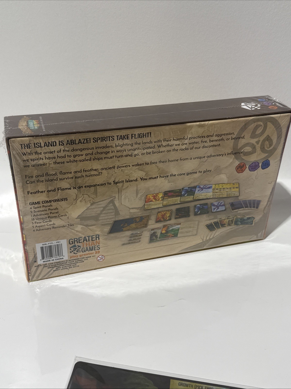 Spirit Island Feather & Flame Strategy Board Game Expansion NEW + 4 foil cards!
