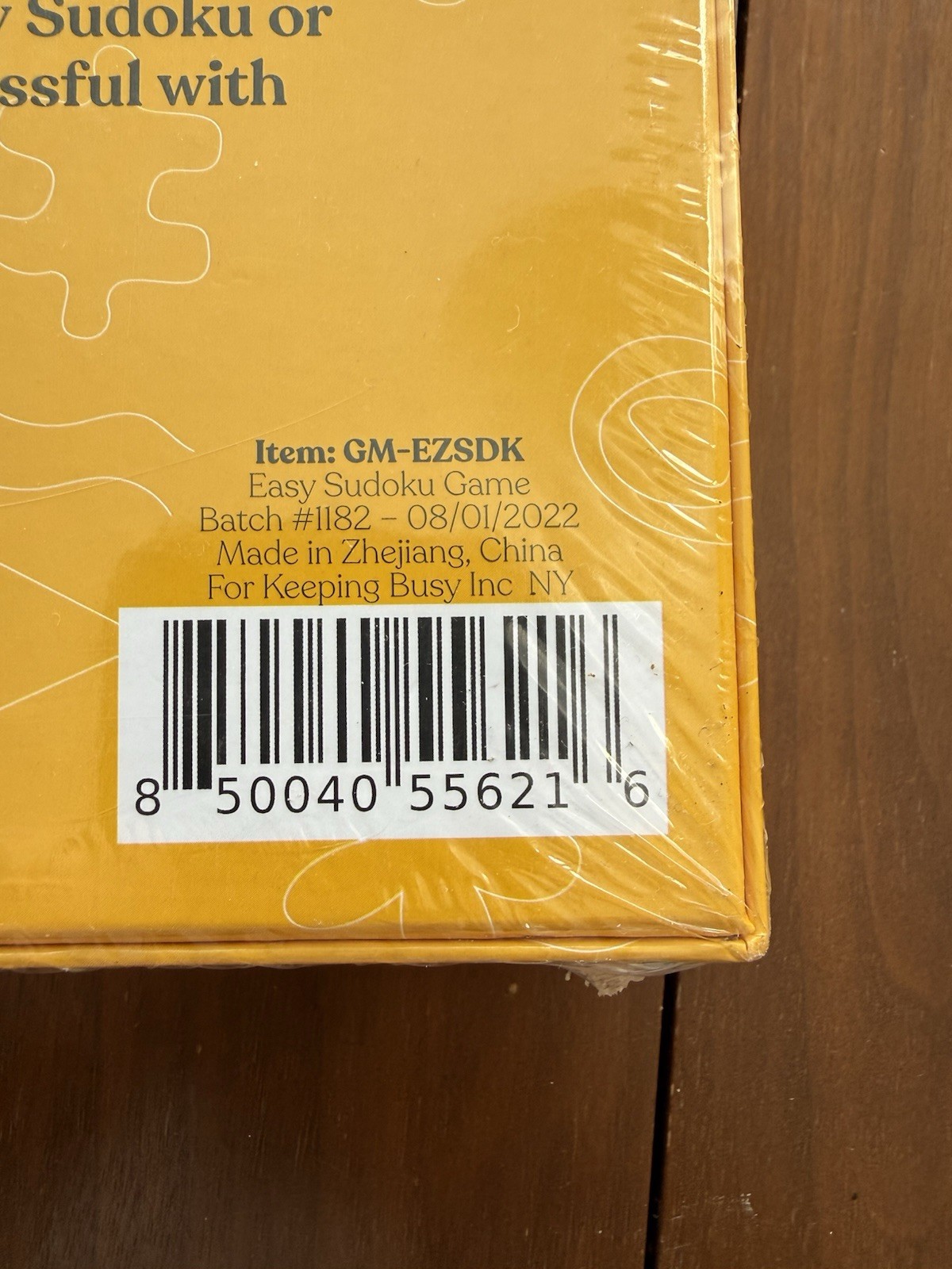 New Keeping Busy wooden Sudoku Board Game Sealed Large Pieces