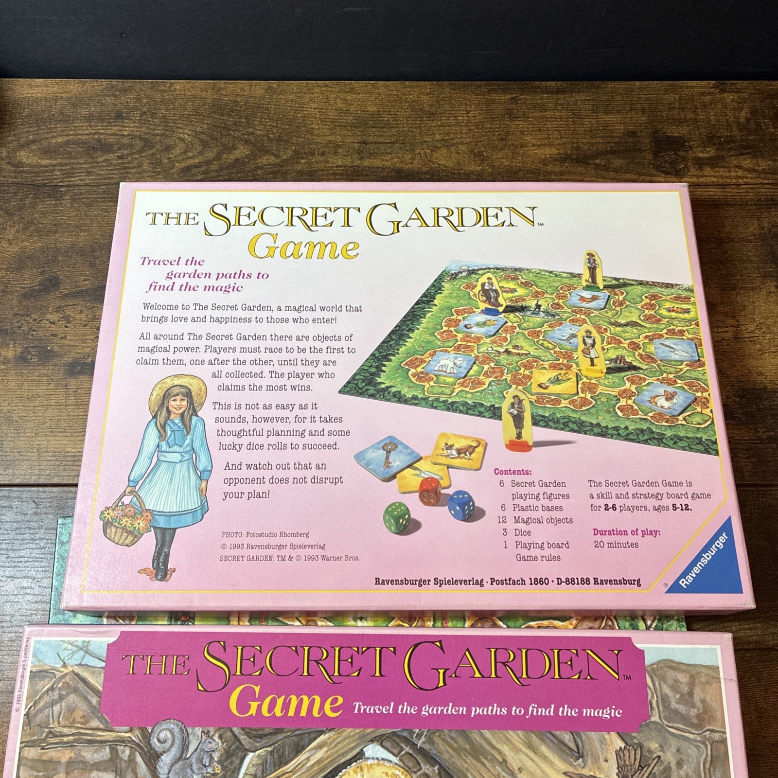 1993 The Secret Garden Game by Ravensburger Complete Game Set Warner Bros
