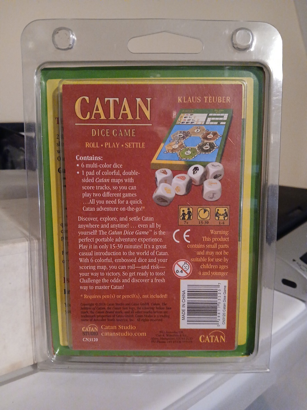 Travel Settlers of CATAN Dice Game #3120 Klaus Teuber Mayfair Games NEW