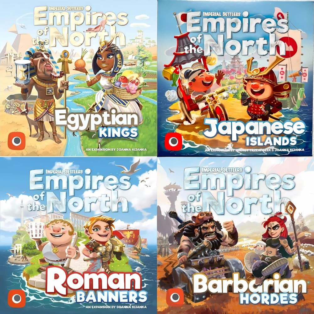 Portal Games Imperial Settlers Empires of The North Board Game Bundle: Egypti…