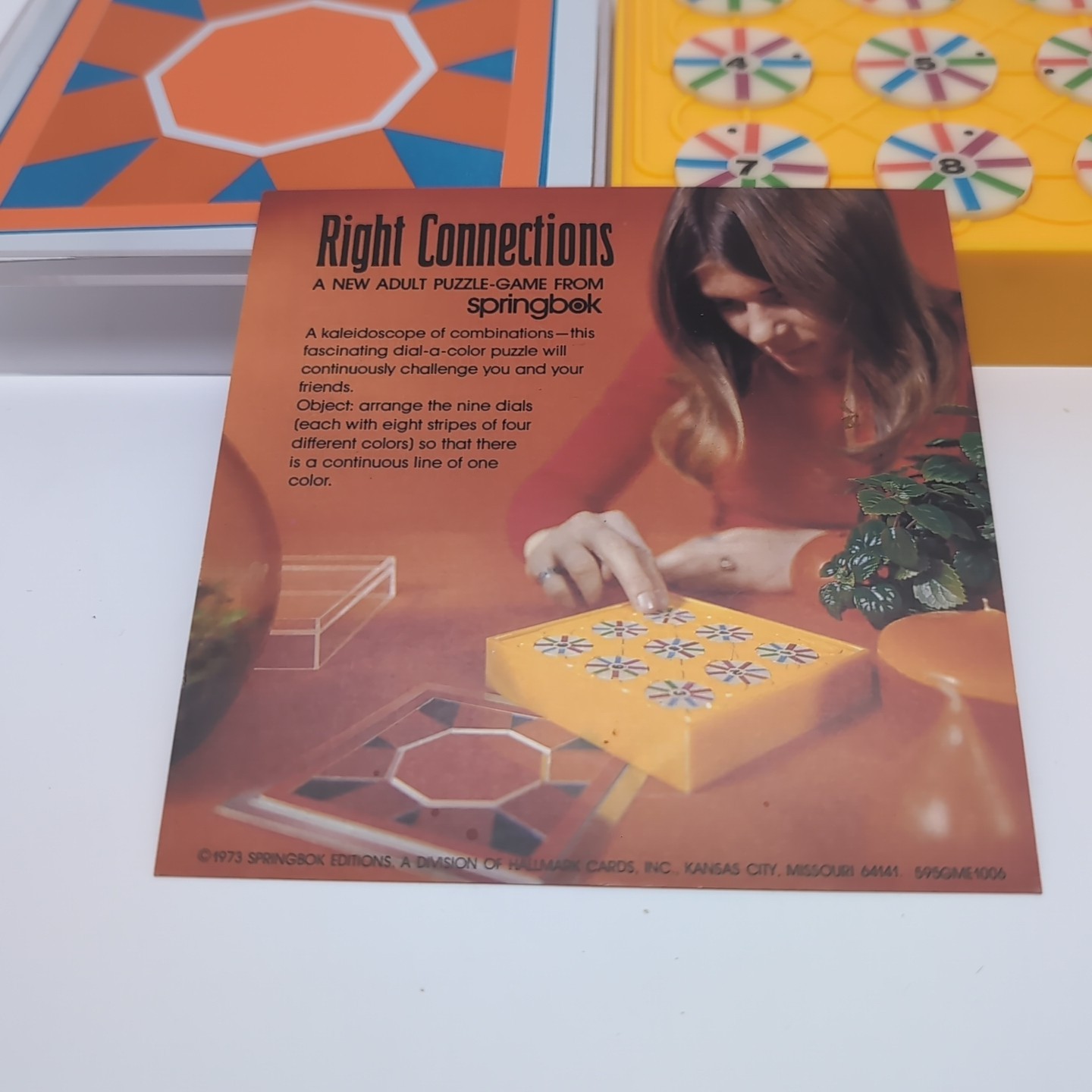 Vintage 1973 Springbok Board Puzzle Game – RIGHT CONNECTIONS – Complete – RARE