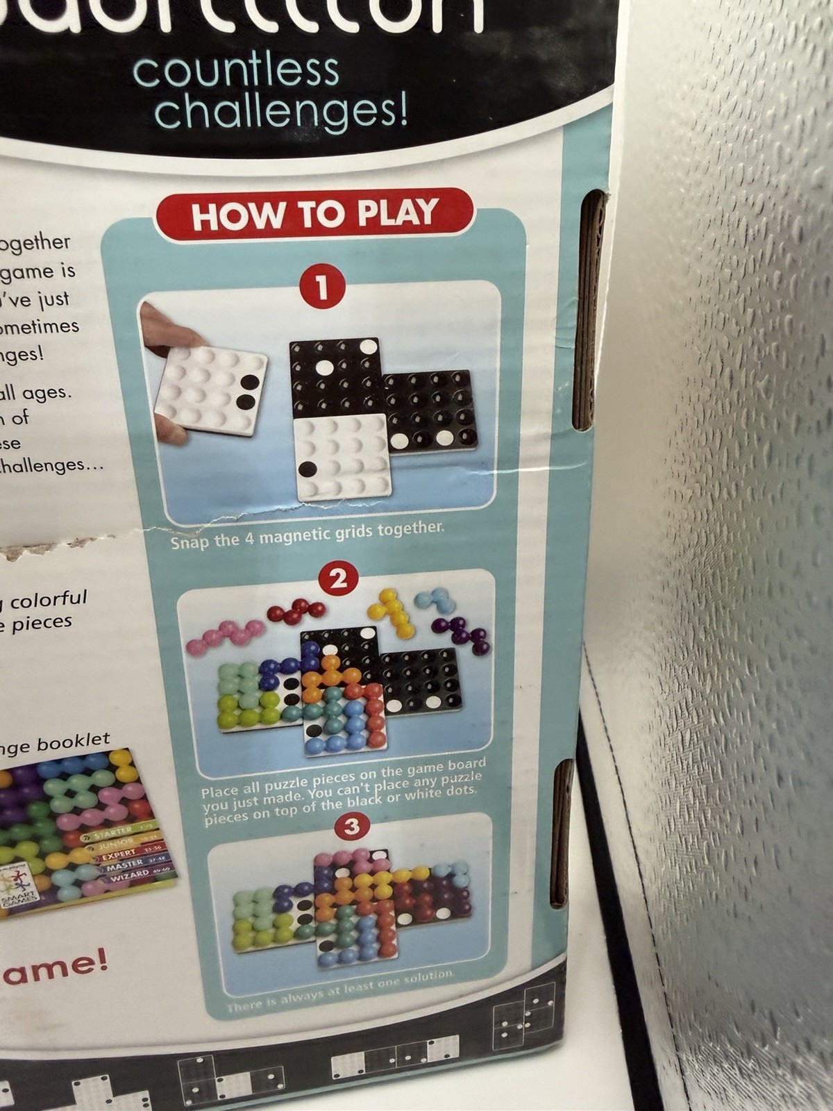 SmartGames Quadrillion Logic Puzzle Game – New Open Box – Complete – Box Damage