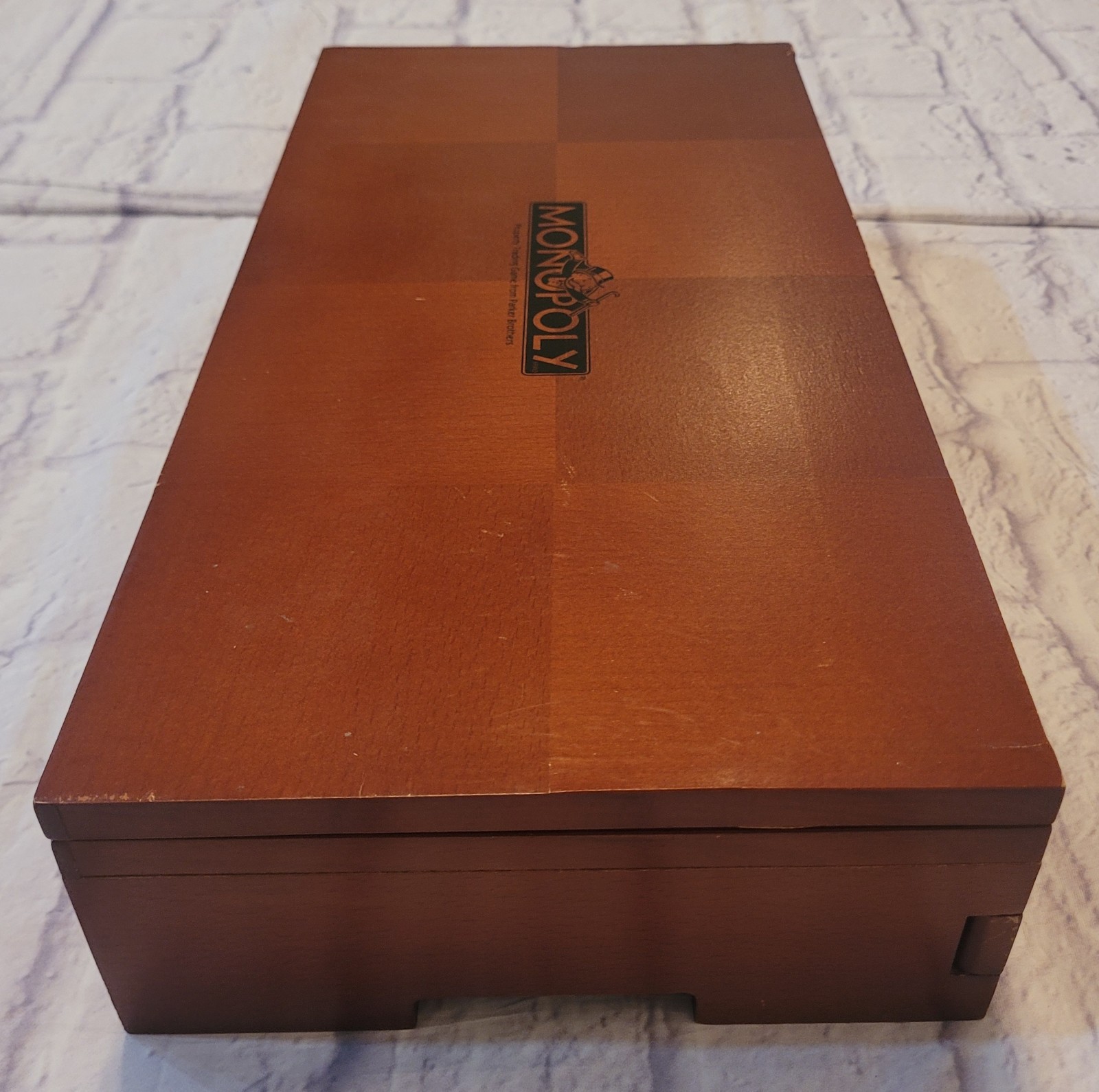 2002 Parker Brothers / Michael Graves Monopoly Board Game in Folding Wooden Case