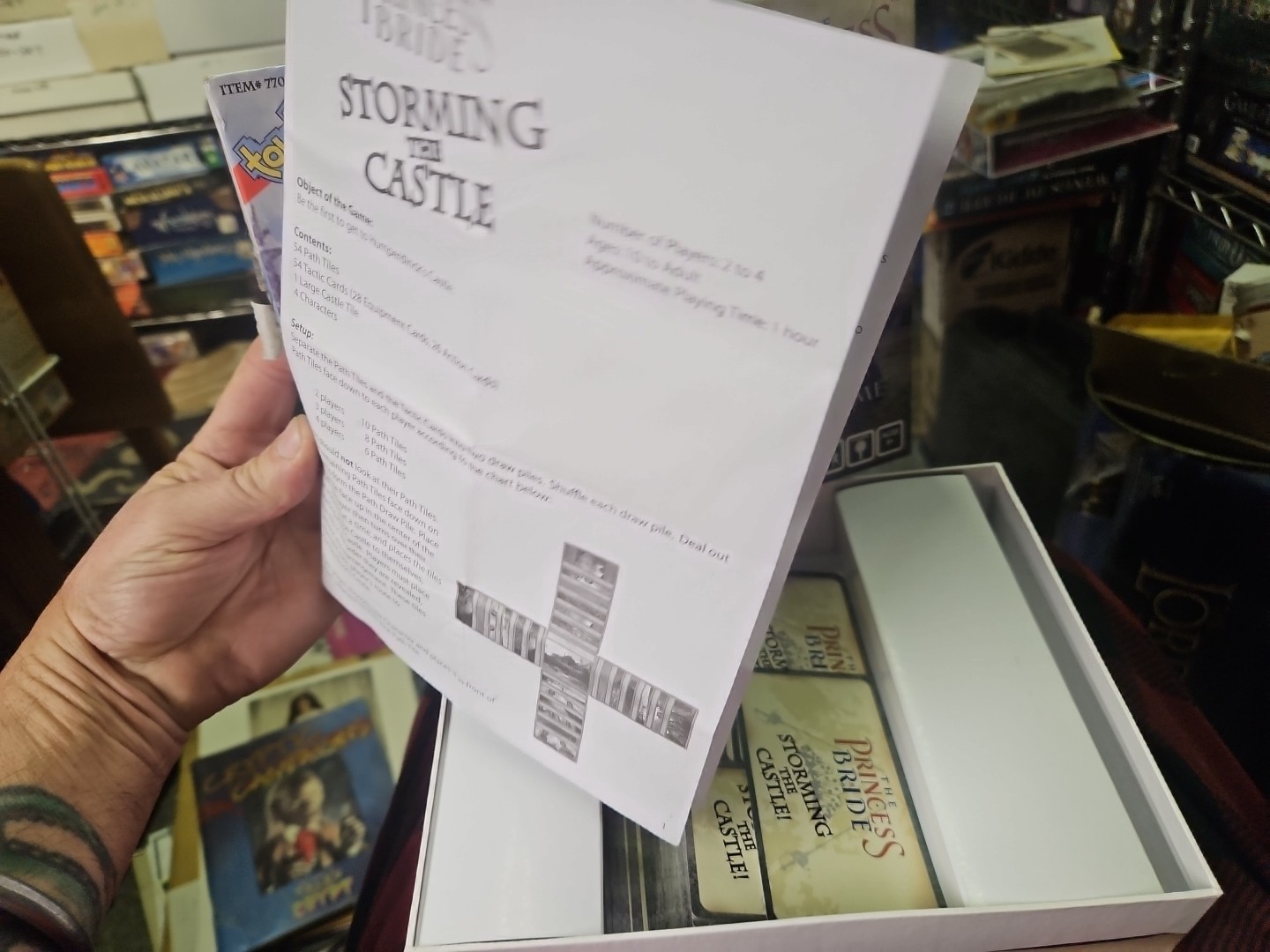 Toy Vault Board Games Princess Bride – Storming the Castle Box VG/EX. Complete