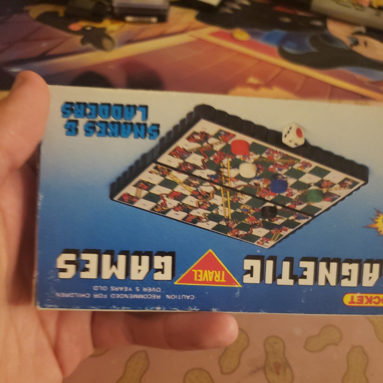 Pocket Mini Magnetic Travel Game Travel Snakes & Ladders Pocket Game Vintage Box
