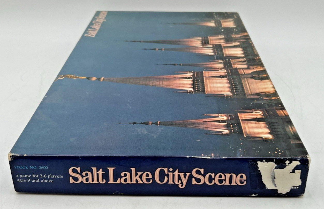 1980 SALT LAKE CITY SCENE BOARD GAME BY HANSEN STOCK NUMBER 2600