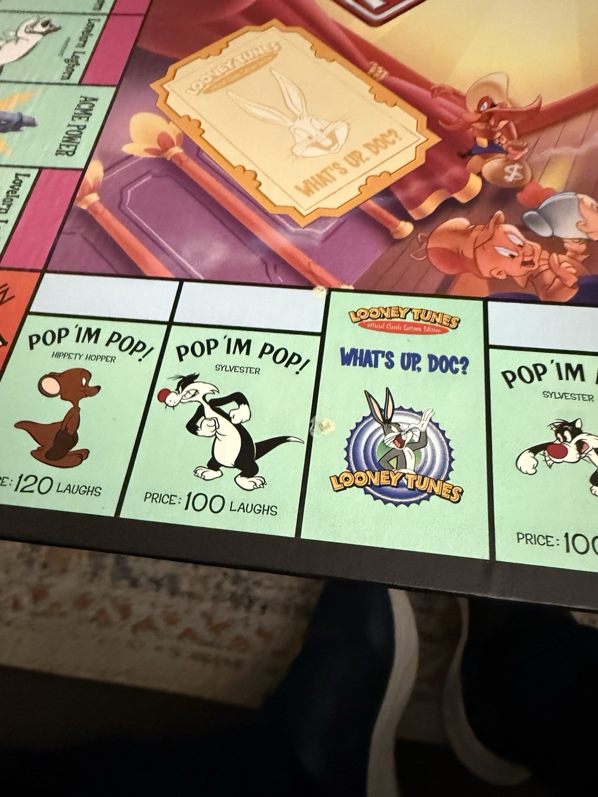 1999 Looney Tunes Monopoly Official Classic Cartoon Limited Edition Vtg