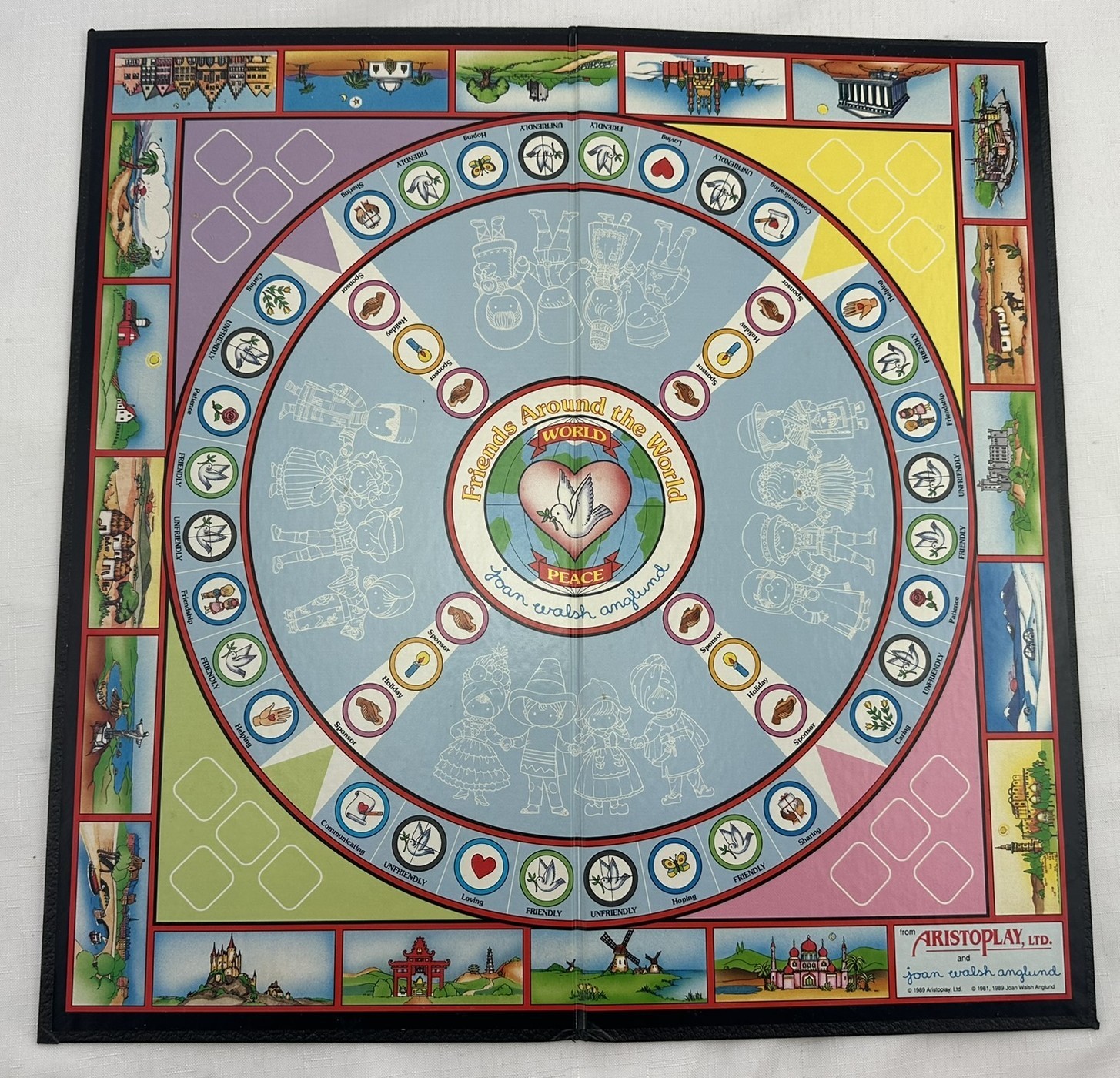 1989 Friends Around the World Game by Aristoplay Complete Very Good Condition