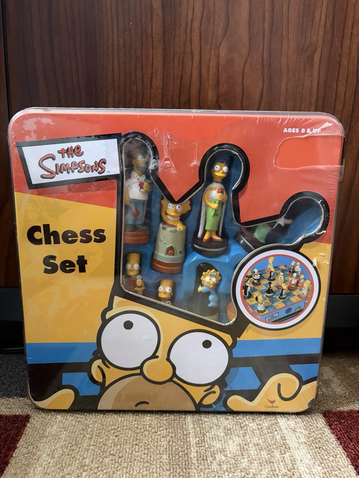 Cardinal The Simpsons Chess Set Complete Board Game SEALED
