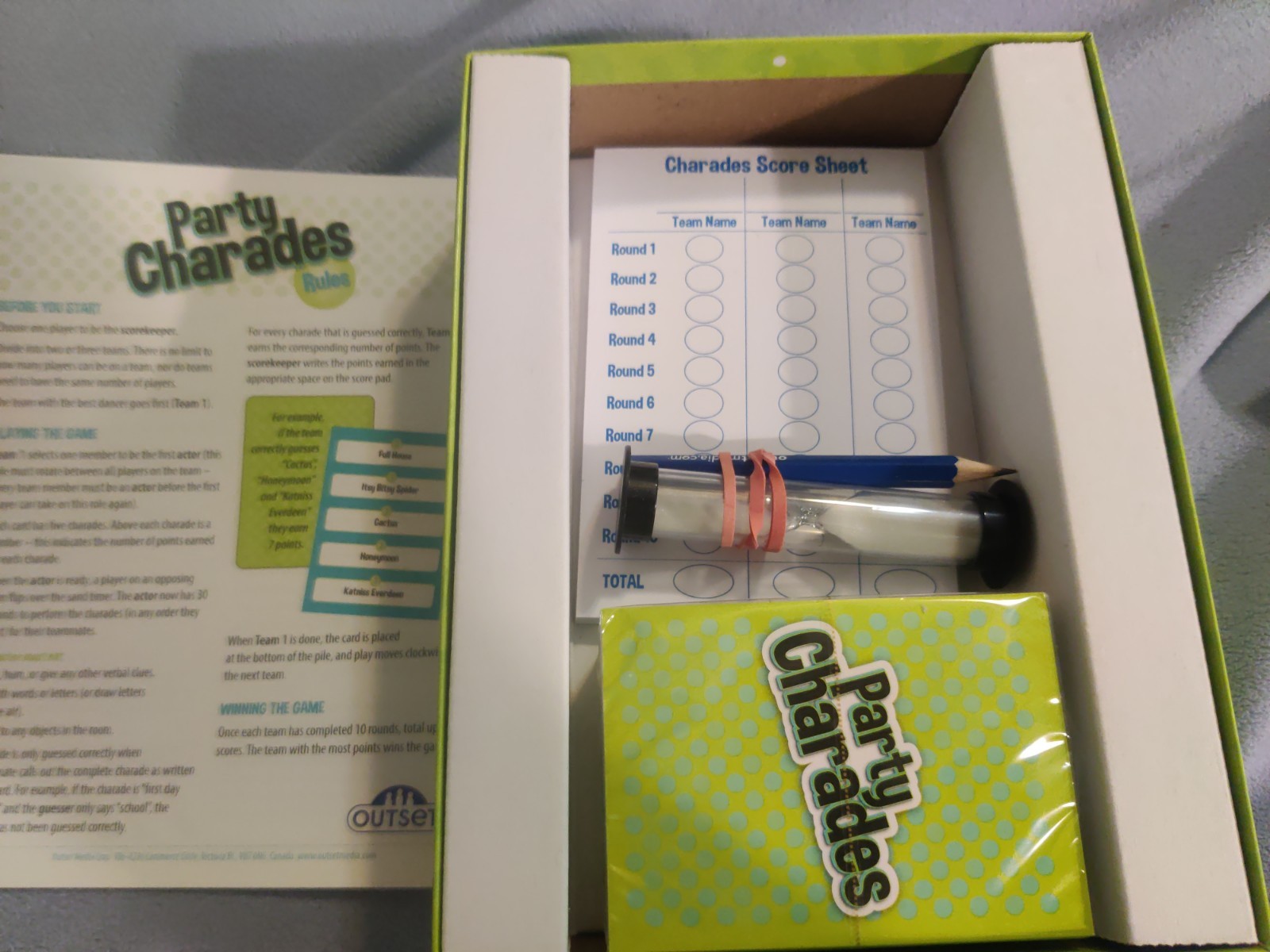 Party Charades Game 500 Charades for Kids Adults and Family Outset