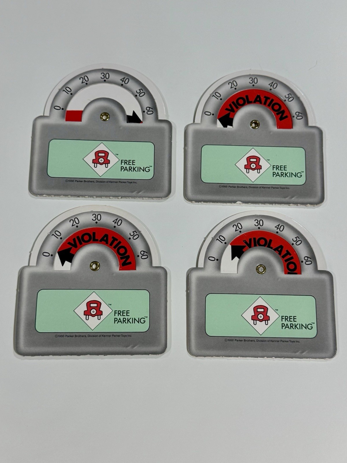 Parker Brothers Free Parking Feed the Meter Card Game Complete Vintage 1988